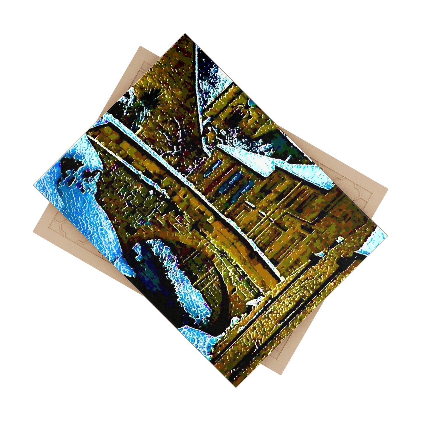 Ceramic Photo Tile ... Walikng The Streets & Alleys ... 'Strolling The Canals ... '  ... Original Works  ...