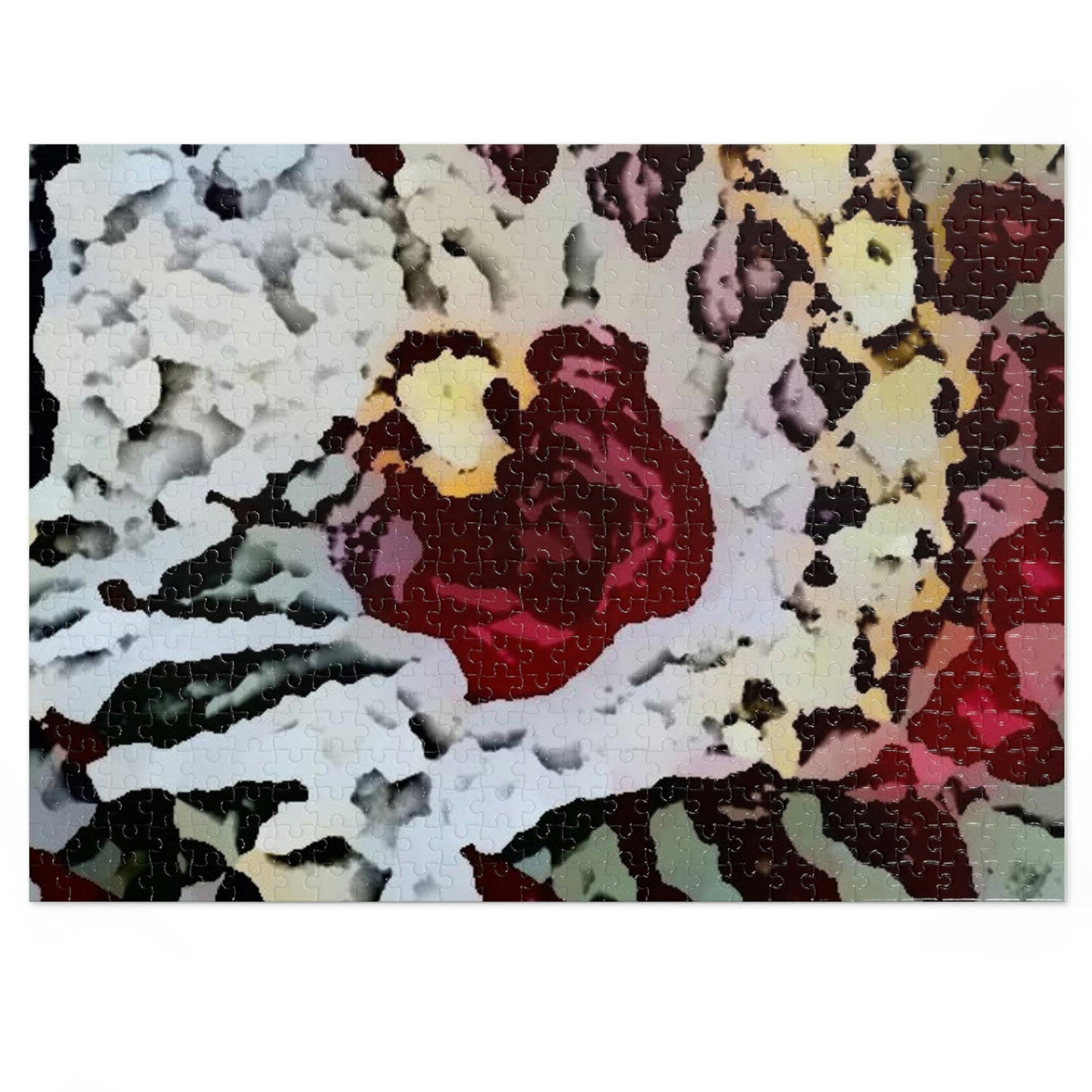 Jigsaw Puzzle (30, 110, 252, 500,1000-Piece) ... "A Friendly Flower" ... Pointsettia 'Pointing' ... Original Works ... (Supplied Photograph) ...
