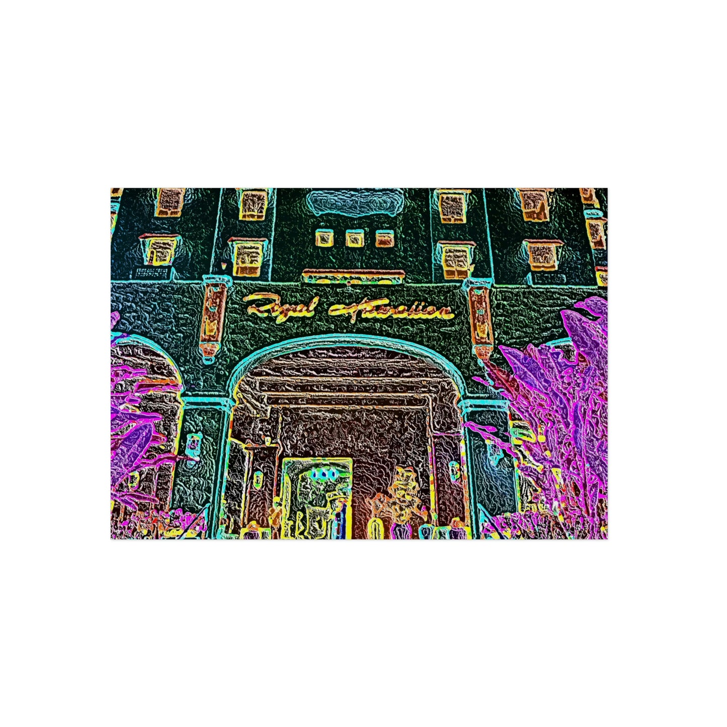 Aluminum Composite Panels ... "Entrez-Vous S'Il Vous Plait" ... The Grand Entrance: The Royal Hawai'ian (The Pink Palace) ... Waikiki, Honolulu, Oahu, HI ... October 2014 ... Original Works ...