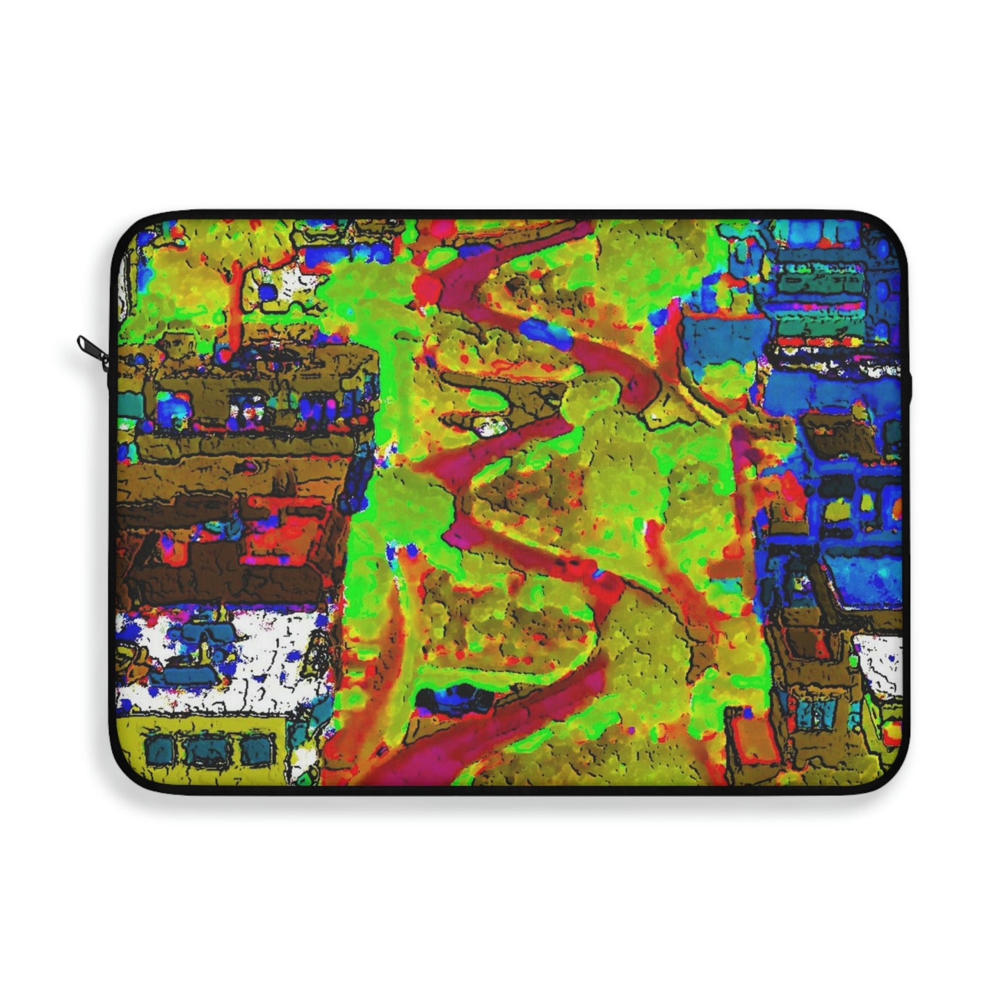 Laptop Sleeve ... A Crazy Street ... 'Eight Winding Curve-Switchbacks' ... "Lombard Street, San Francisco, CA' ... Family Archives: 1970's ... Original Works ...