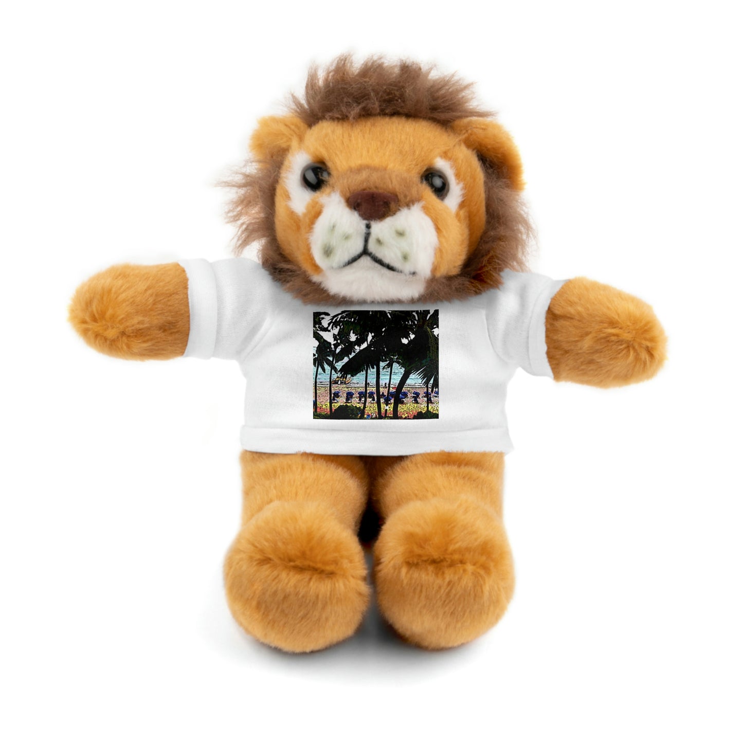 Stuffed Animals with Tee ... "A Beautiful Beach Amongst The Palms" ... The Outrigger Waikiki, Honolulu, Oahu ... Original Works ...