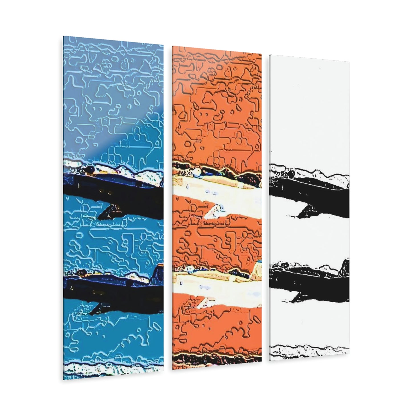 Acrylic Prints (Triptych)... Seattle Columbia Cup On Lake Washington ... "Dave Wilcox Heads For The Win" ... Associate Gift-Photo ... Original Works ...