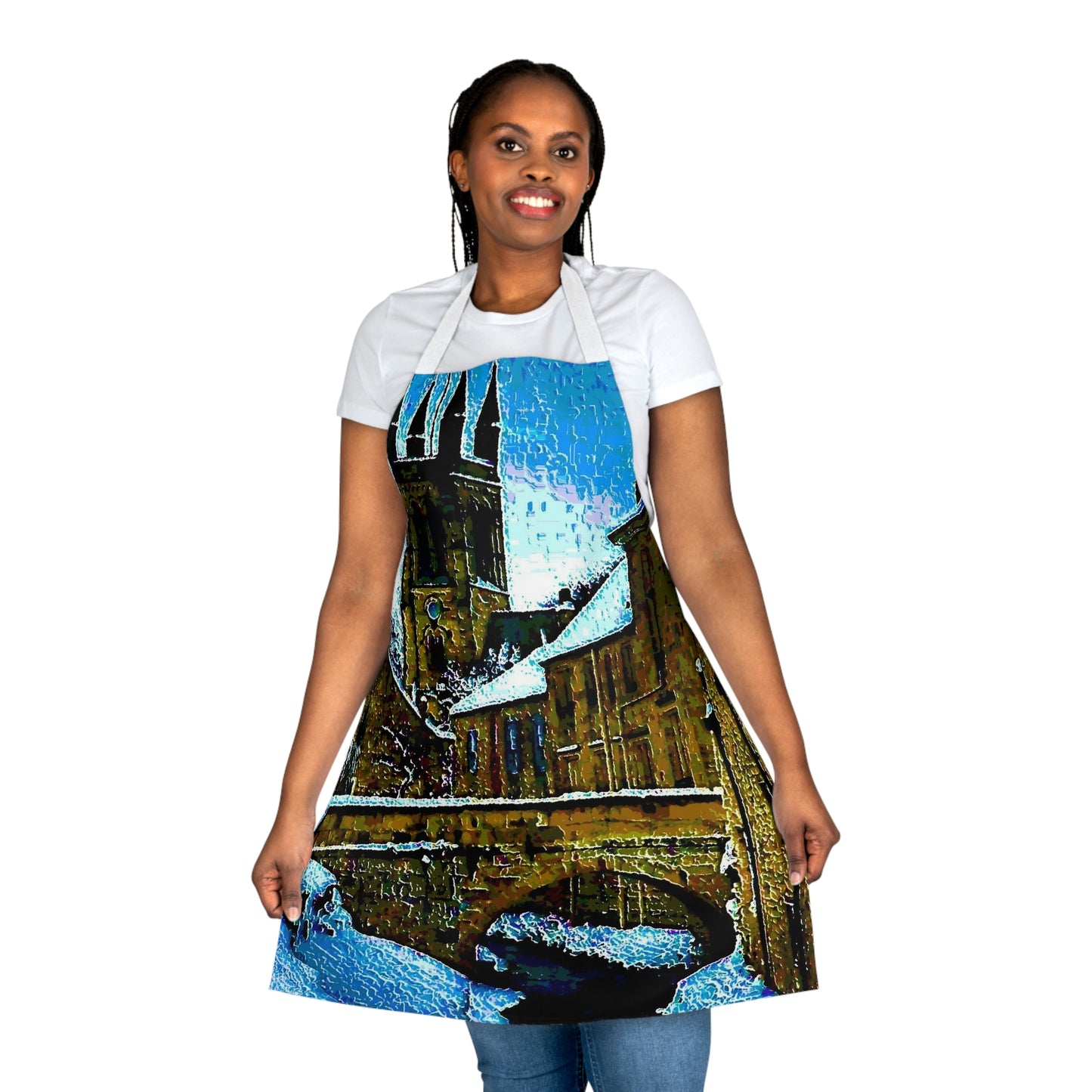 Apron (AOP) ... Walikng The Streets & Alleys ... 'Strolling The Canals ... '  ... Original Works  ...