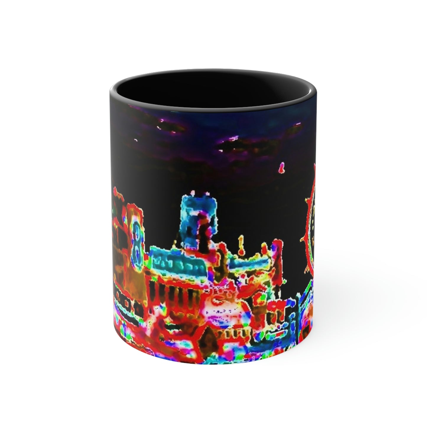 Accent Coffee Mug, 11oz ... "No.9 Fishermen's Grotto - Fishermen's Wharf, SF, California" ... Family Archives: 1970's ... Original Works ...