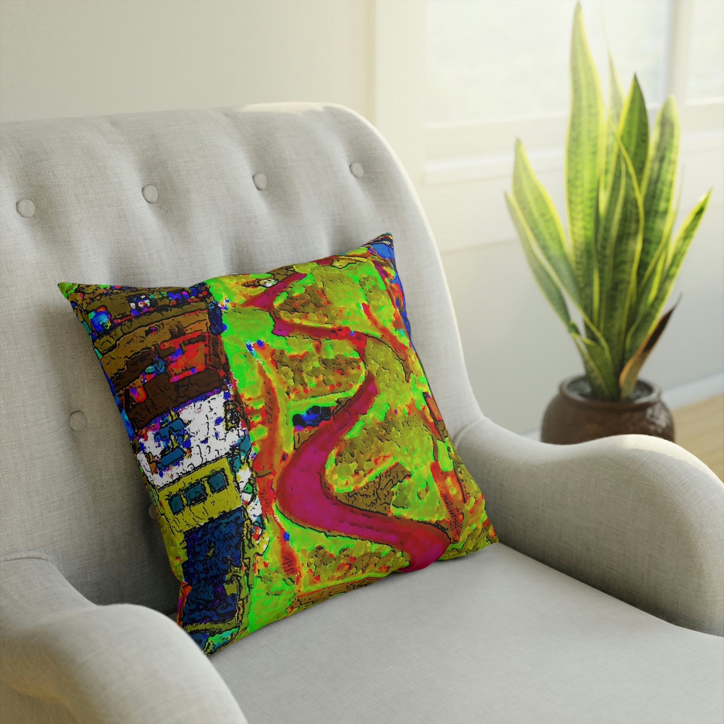 Cushion ... A Crazy Street ... 'Eight Winding Curve-Switchbacks' ... "Lombard Street, San Francisco, CA' ... Family Archives: 1970's ... Original Works ...