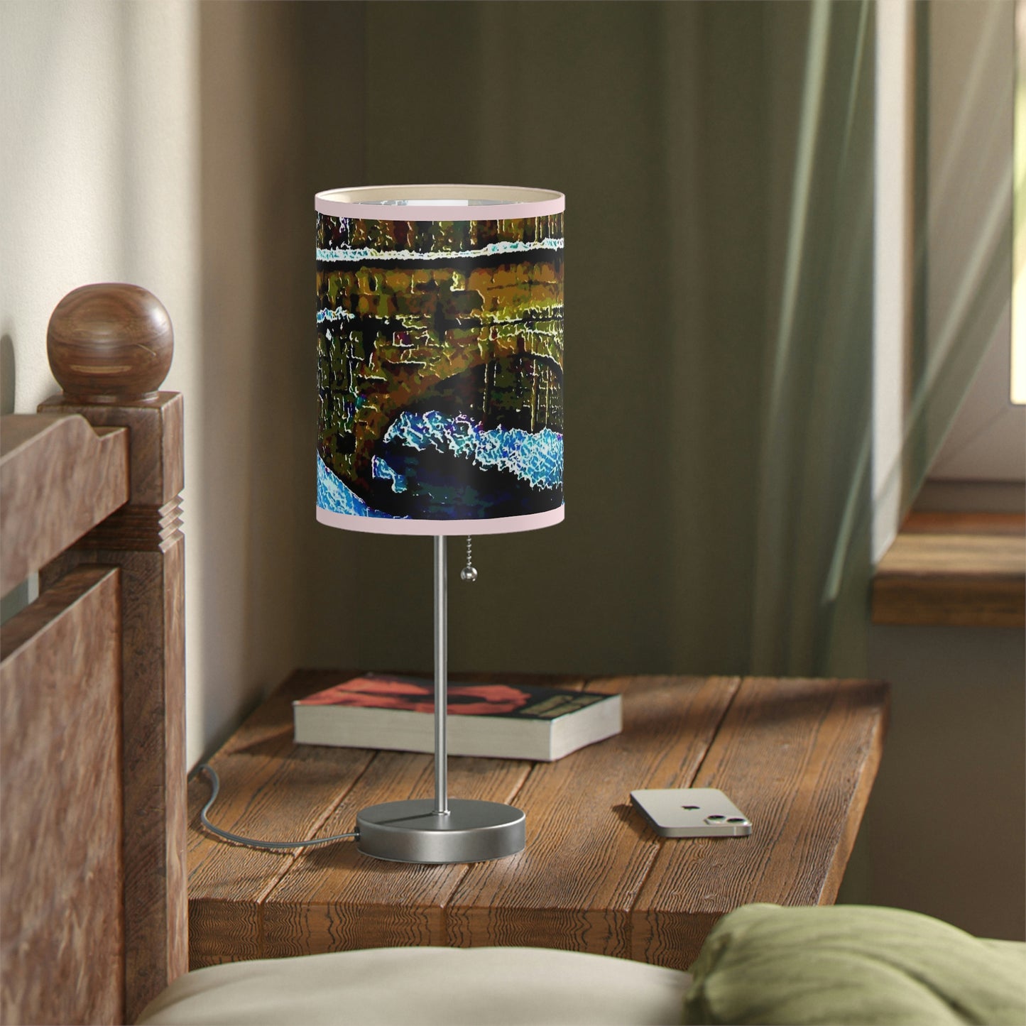 Lamp on a Stand, US|CA plug ... Walikng The Streets & Alleys ... 'Strolling The Canals ... '  ... Original Works  ...