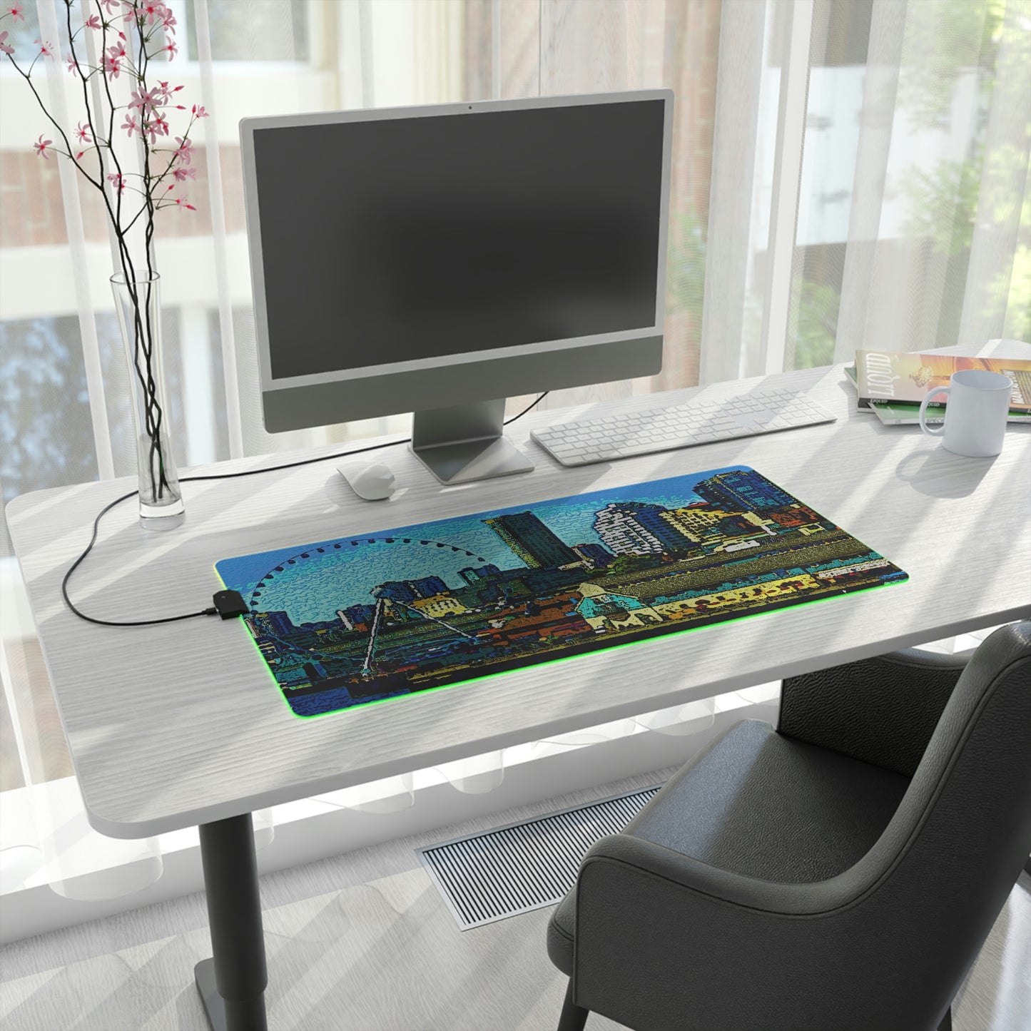 LED Gaming Mouse Pad ... That Classic Wheel ... 'Seattle's Wheel' ... & Old Classic Waterside Vendors ...  'Family Archives' ... Original Works ...