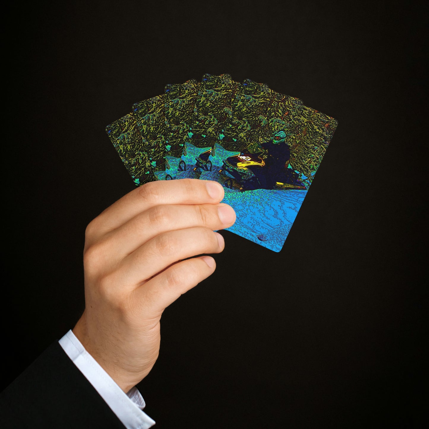 Custom Poker Cards ... Yep ... "Another Day ... Riding Through The Wilderness ... " ... February 2023 ... Original Works ...