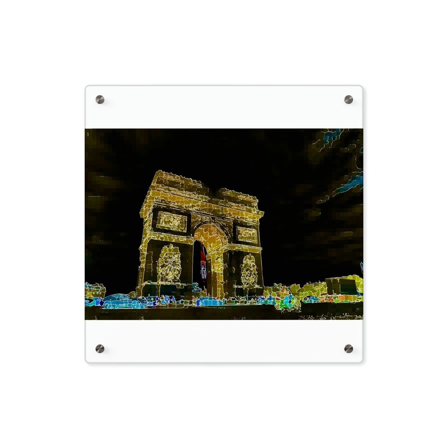Acrylic Wall Art Panels ...  L'Arc de Triomphe ... 'Barbara Joan Bonnell-Holt Photo' ... Circa 1972 ... Oringinal Works ...