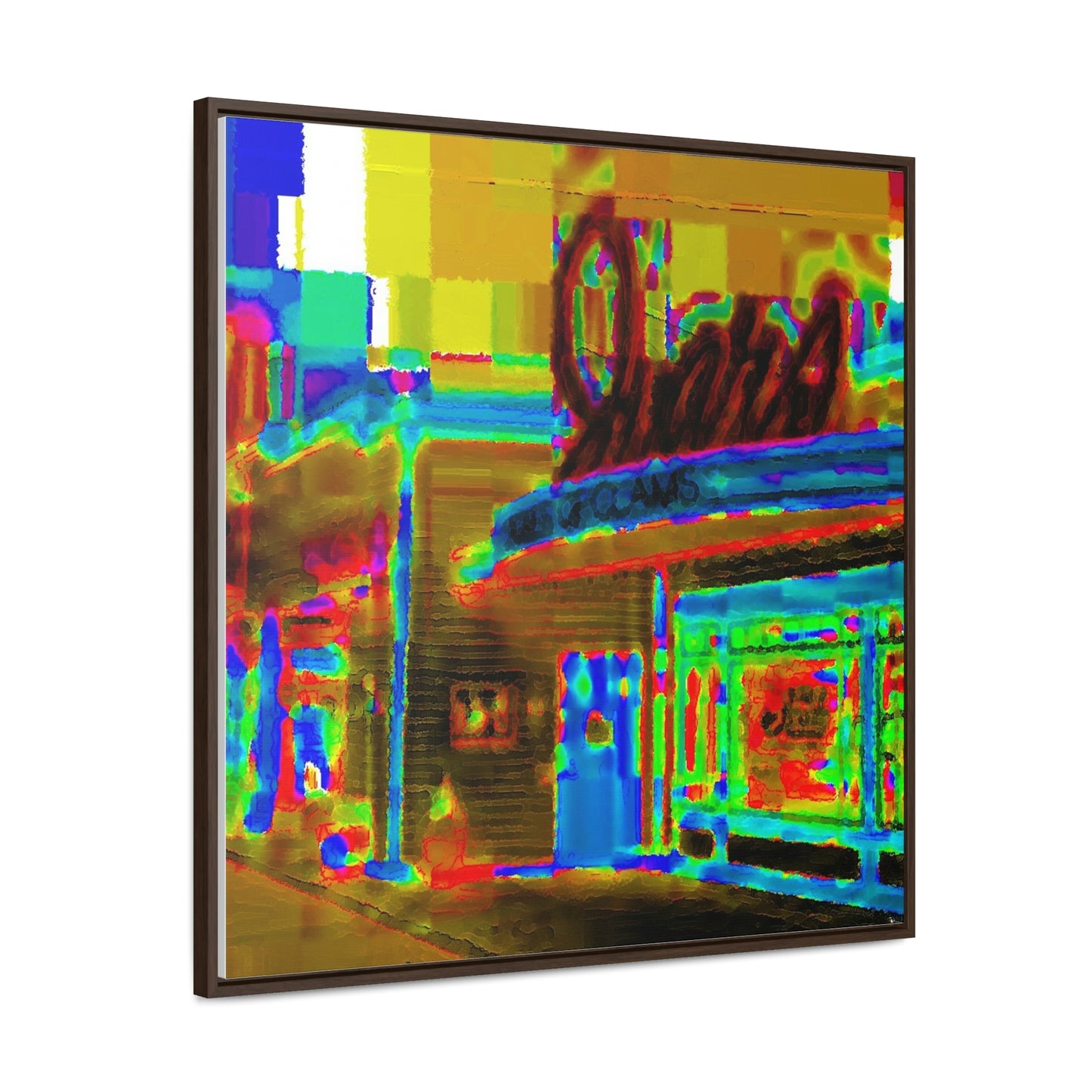 Gallery Canvas Wraps, Square Frame ...  In-A-Hurry & Stressed? ... Remember: Keep "Clam" ... Clam_Happy ...  'Ivars: Seattle Waterfront' ... Personal Archives ... Original Works ...