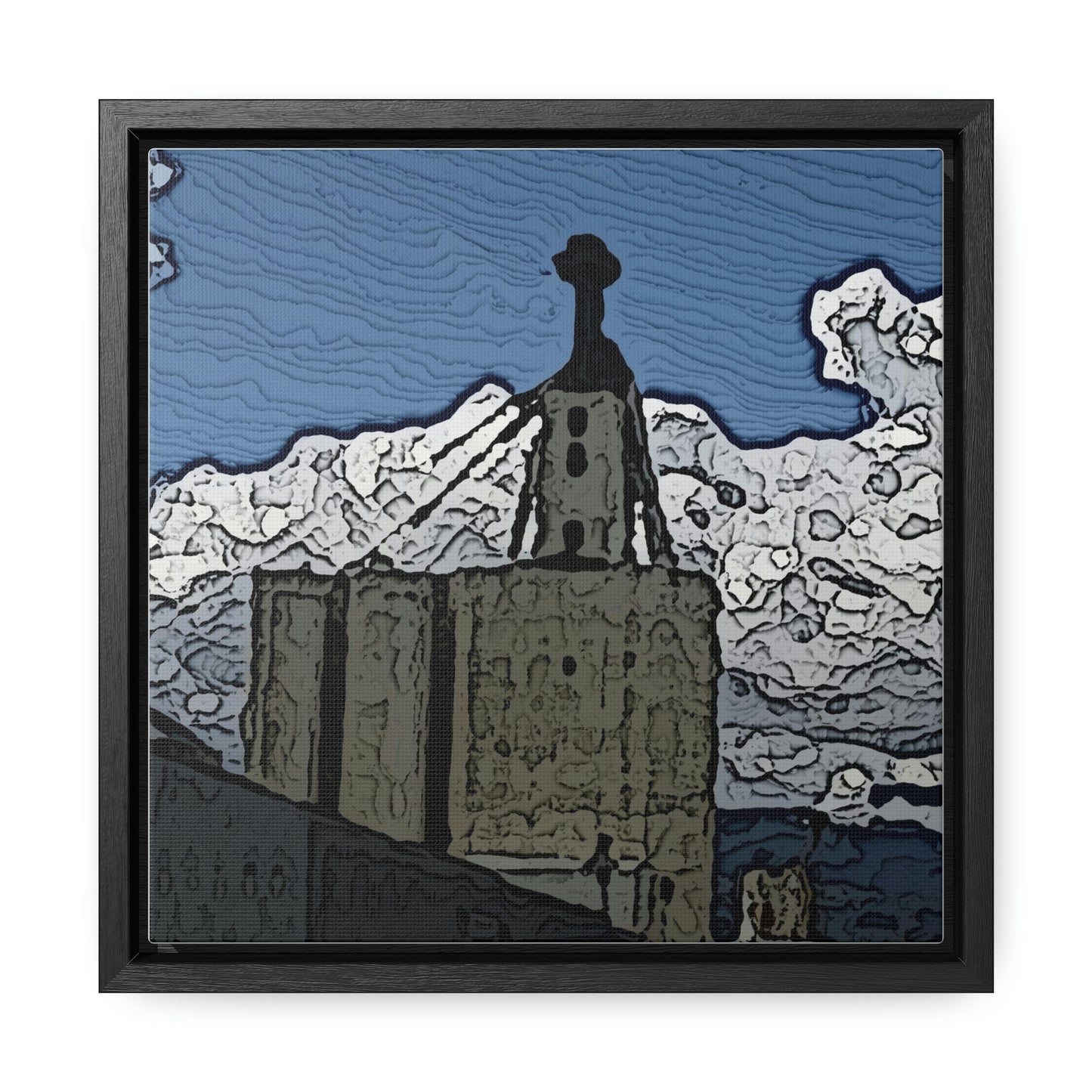 Gallery Canvas Wraps, Square Frame ..."ICP: Idaho County Propane ... 'Production Facilities Grangeville, Idaho' ... "  Original Works: Rendering Time: 10 Hours ...