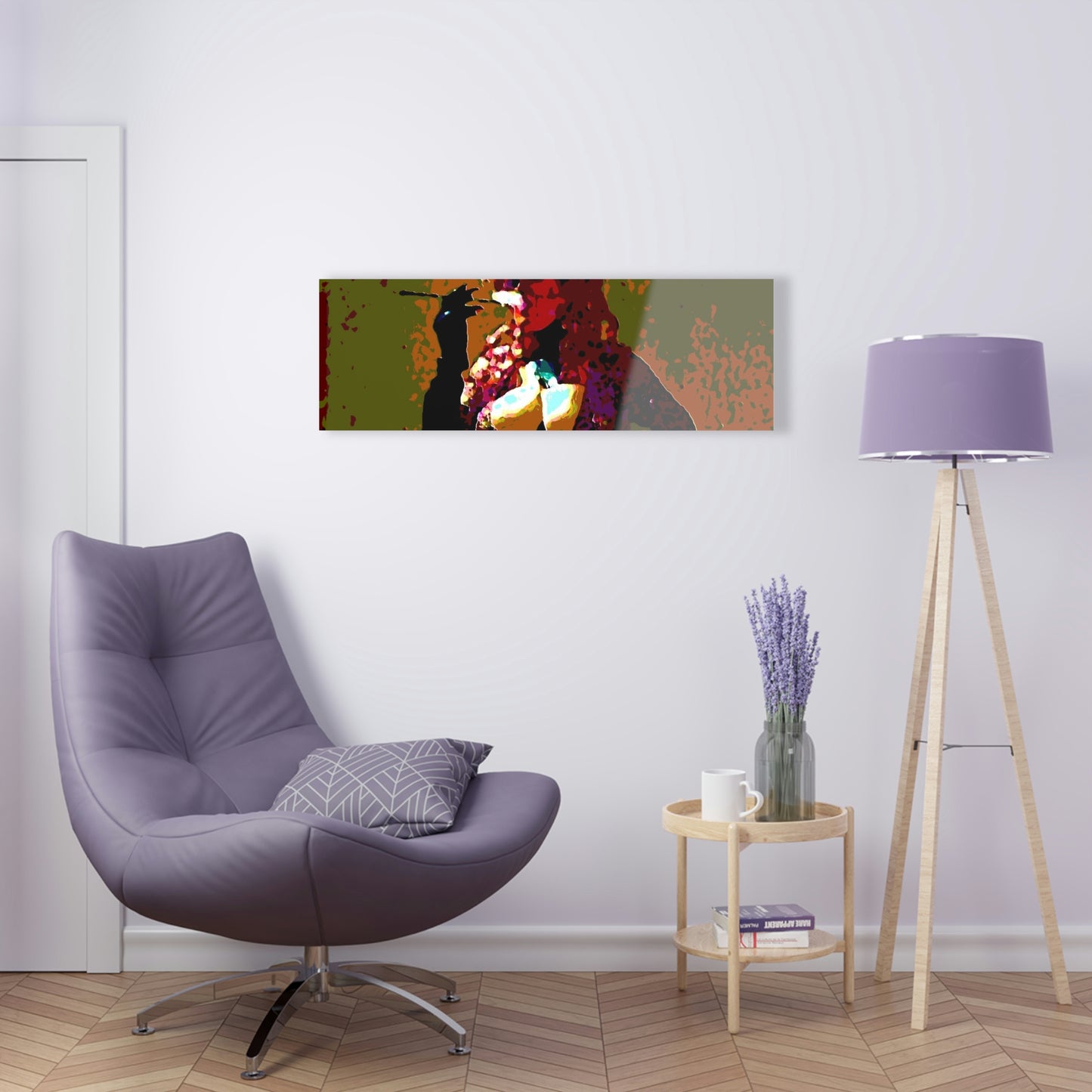 Acrylic Prints ... A Colleague Overseas ... 'Enjoying A Fag' ... Original Works ... "April Fools 2023" ... Hot-Tranny-Smoke ...