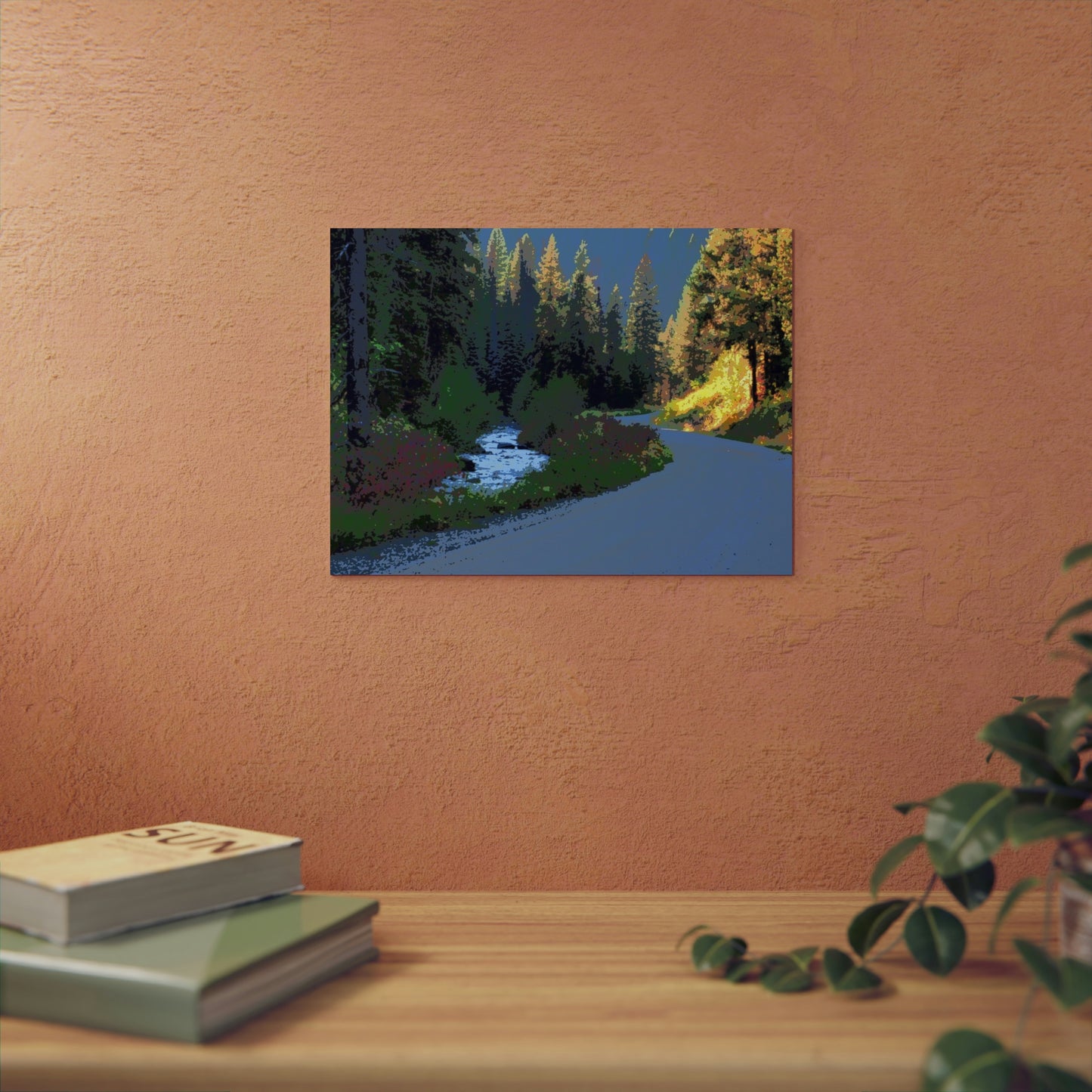 Aluminum Composite Panels ... A Mountain River ... A Mountain Road ... "Parallels That Follow Their Mutual Journeys ..." ... Red River, Idaho ... Autumn 2022 ... Original Works ...