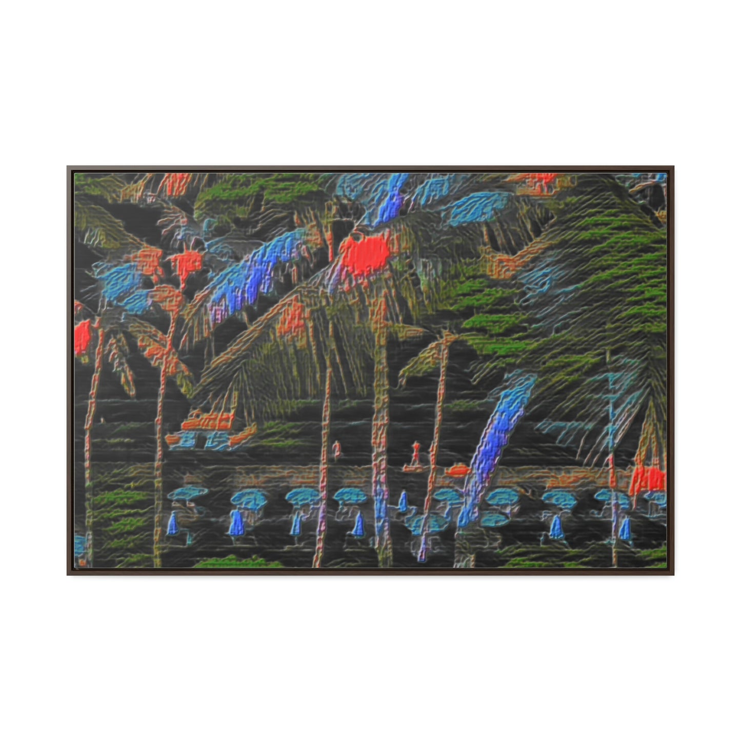 Gallery Canvas Wraps, Horizontal Frame ... "The Royal Hawai'ian: Waikiki Beach_Beach" ... Honolulu, HI ... Ocotber 2014 (Halloween) ... Original Works ...