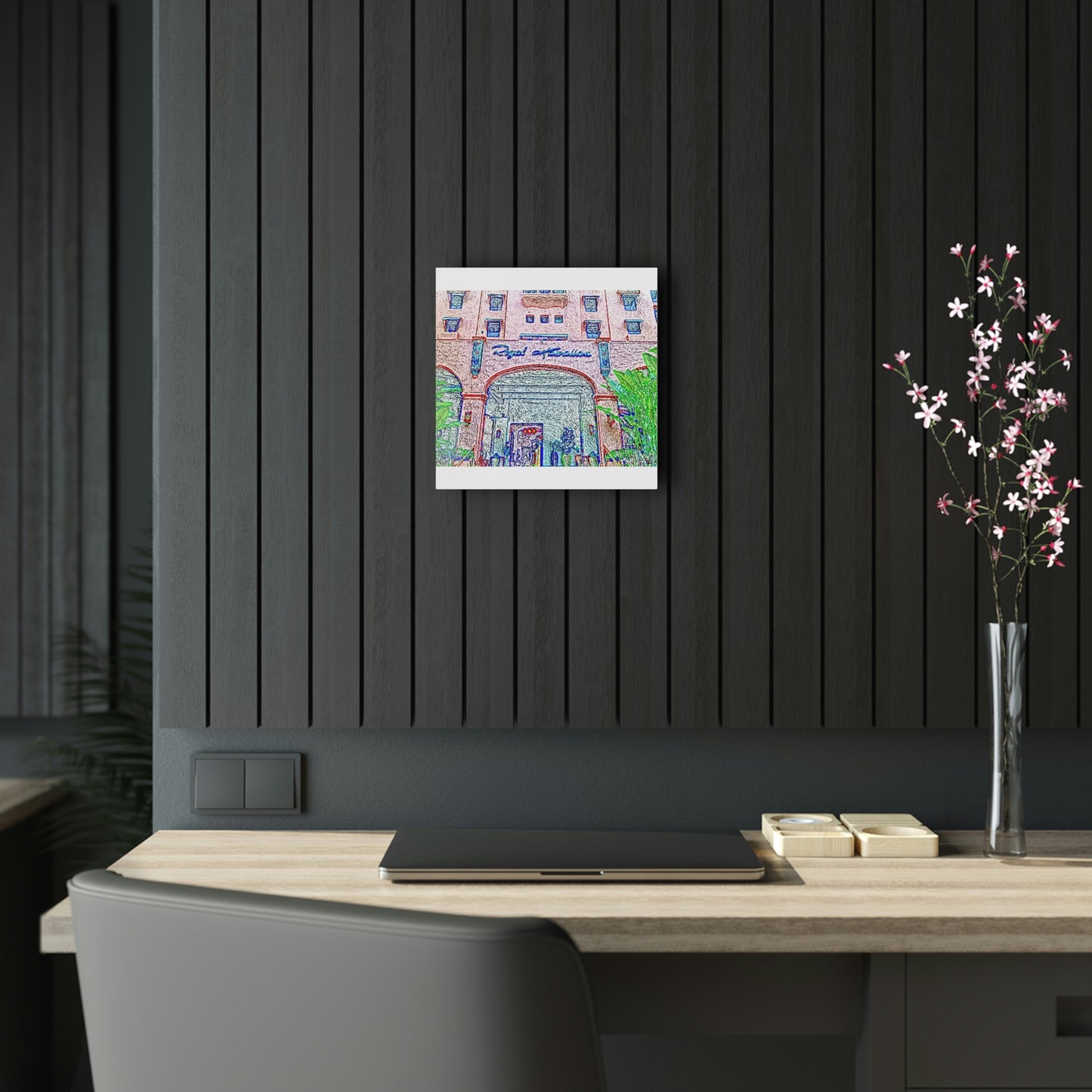 Acrylic Prints ...  "La Grande Entree" At: 'The Pink Palace' ... The Royal Hawai'ian ... Honolulu, HI ... '27Oct2014' ... Original Works ...
