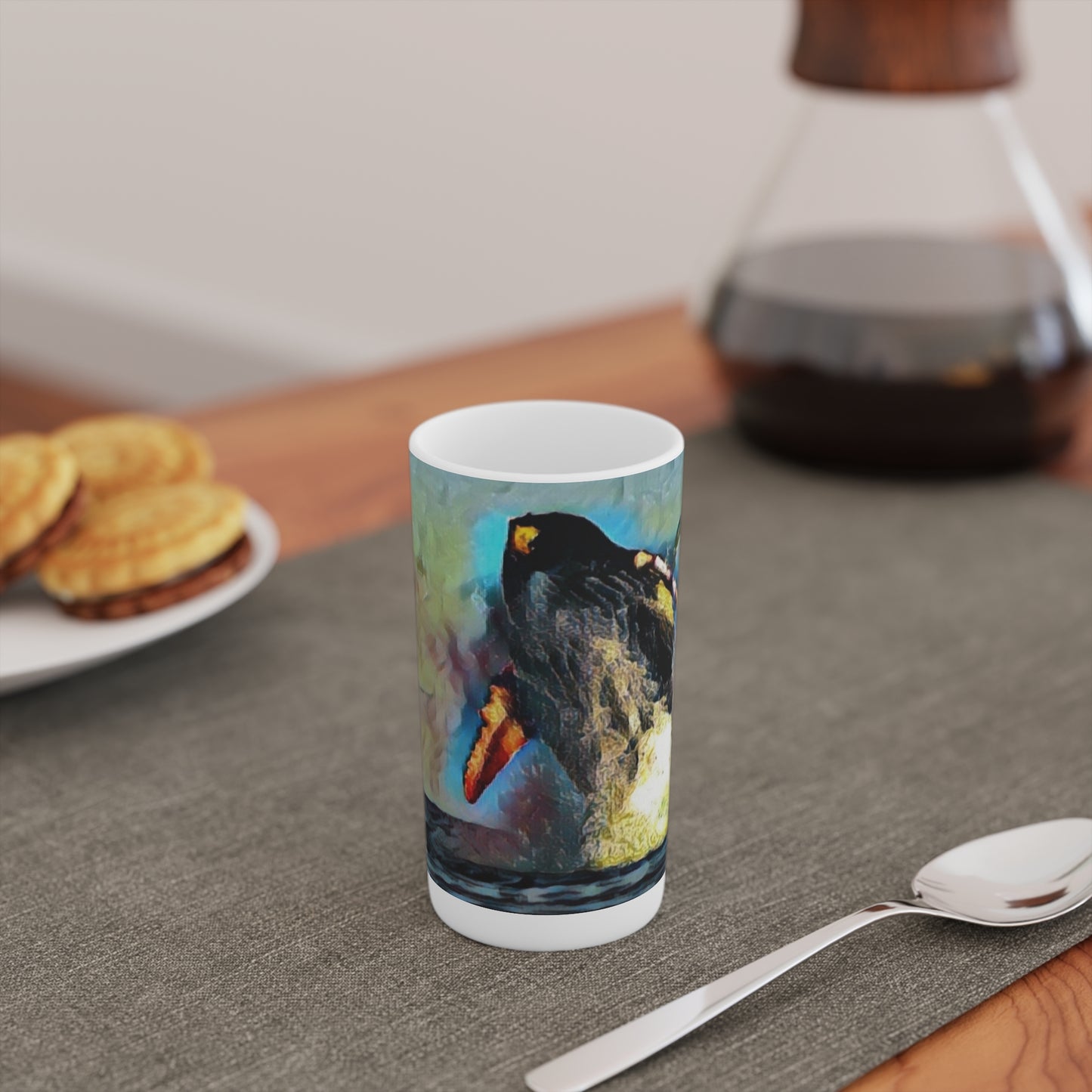 Conical Coffee Mugs (3oz, 8oz, 12oz) ... An Extraordinary Humpback Breach ... 'With Explosive Energy' ... Family Archives (KPH) ... Circa: 21st Century. Maui, HI ... Original Works ...