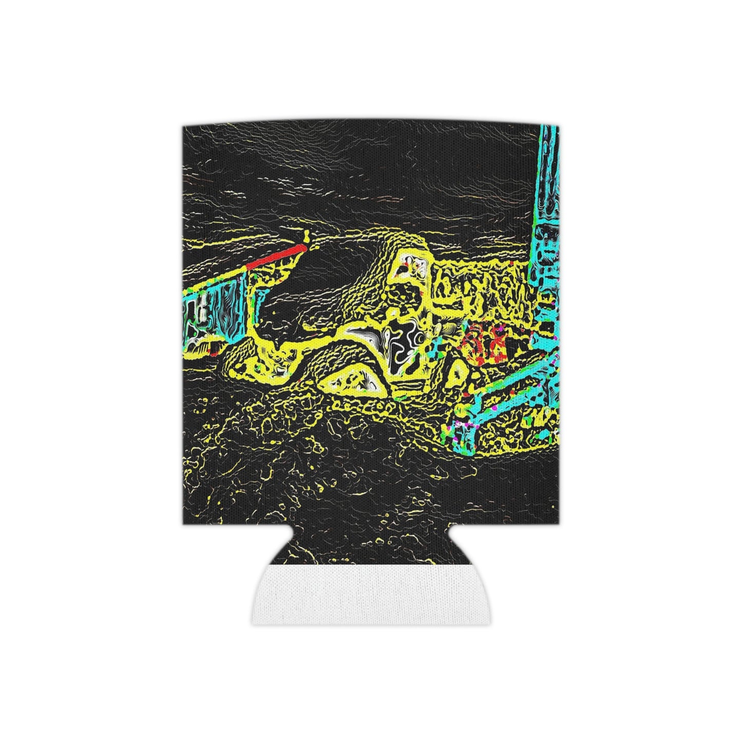 Can Cooler ... "Snow Vehicle In Snow Storm At-Rest" ... Circa 12Mar23 ... Central Idaho ... 18-Hours Rendering Time: Original Works ...