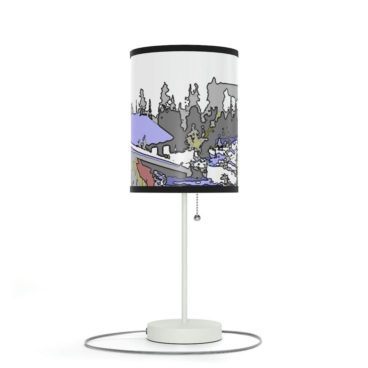 Lamp on a Stand, US|CA plug "A Very Remote Mountain Neighborhood" ... Only Cabins In This Environment ... Cenrtal Idaho ...