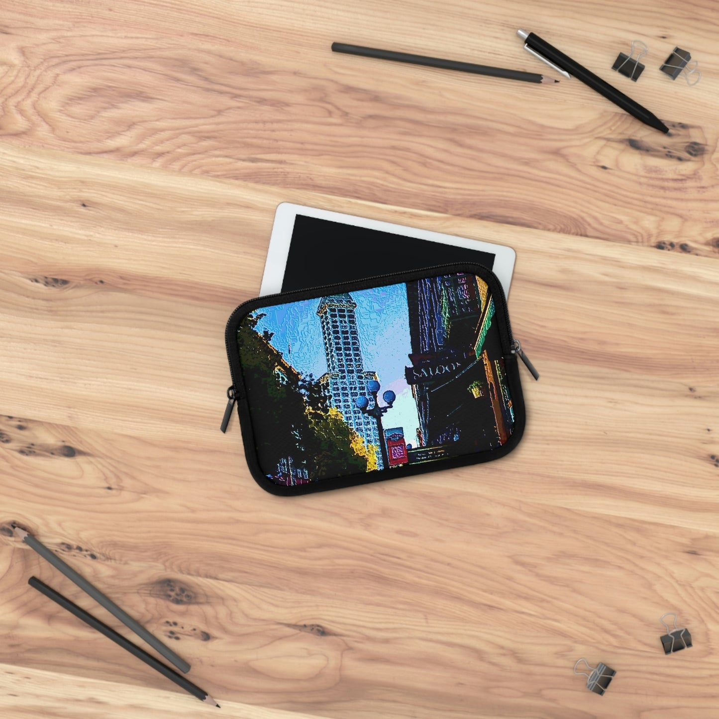 Laptop Sleeve ...  Pioneer Square & Smith Tower ... 'That World Famous View' ... Colleague Supplied Photo ... Original Works ...