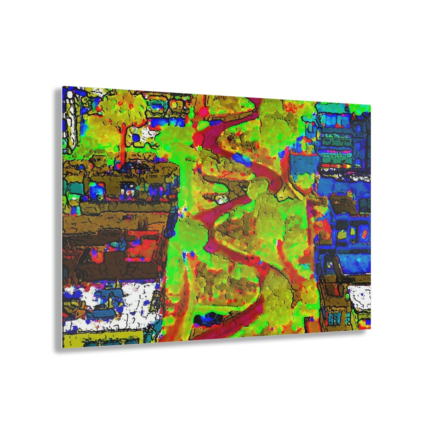 Acrylic Prints ... A Crazy Street ... 'Eight Winding Curve-Switchbacks' ... "Lombard Street, San Francisco, CA' ... Family Archives: 1970's ... Original Works ...