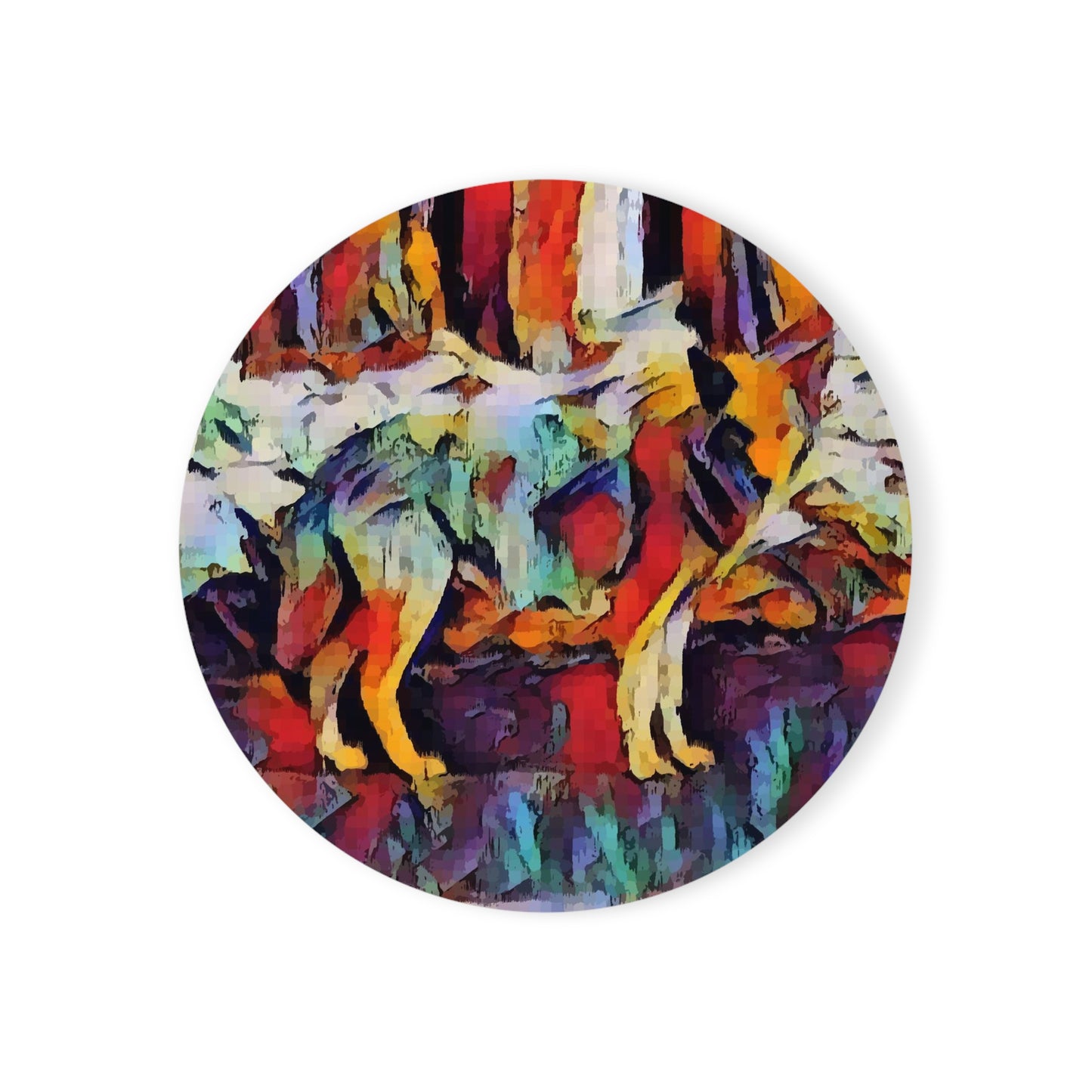 Cork Back Coaster ... Coyote ... "Yosemite Valley: Circa May23 ... KPH Base Photo" ... Original Works ...