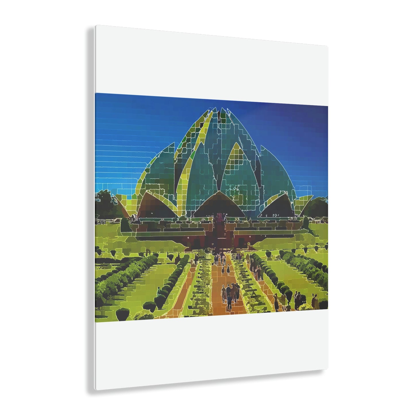 Acrylic Prints ... 'Bahai'i House-Of-Worship' ... "Lotus Temple: Delhi, India, 2008" ... Original Works ...