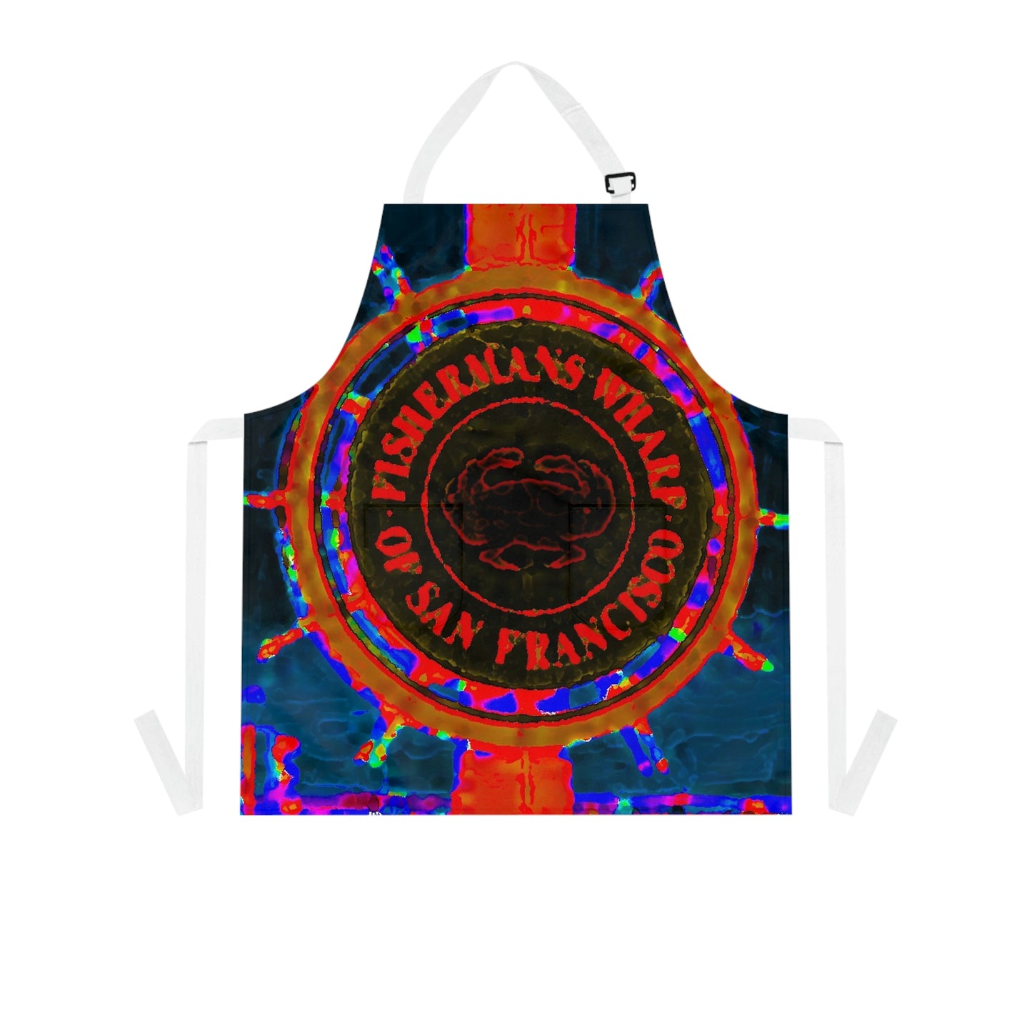 Apron (AOP) ... "No.9 Fishermen's Grotto - Fishermen's Wharf, SF, California" ... Family Archives: 1970's ... Original Works ...