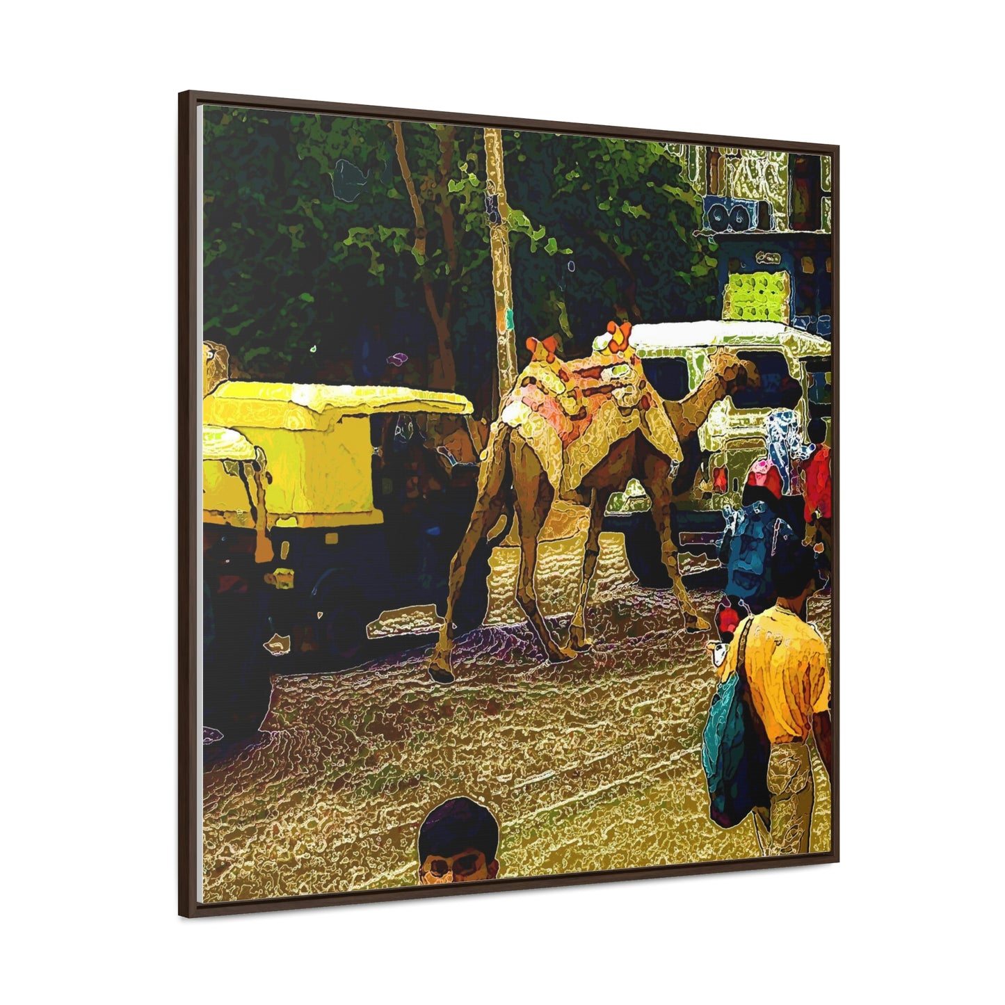 Gallery Canvas Wraps, Square Frame ... "Truckin'-Up-To-Buffalo ... 'Oops - Wrong Country' ... Truckin'-Up-To-New Delll -'E' ... " ... (Delhi, India) ... 5July2007. Original Works ...