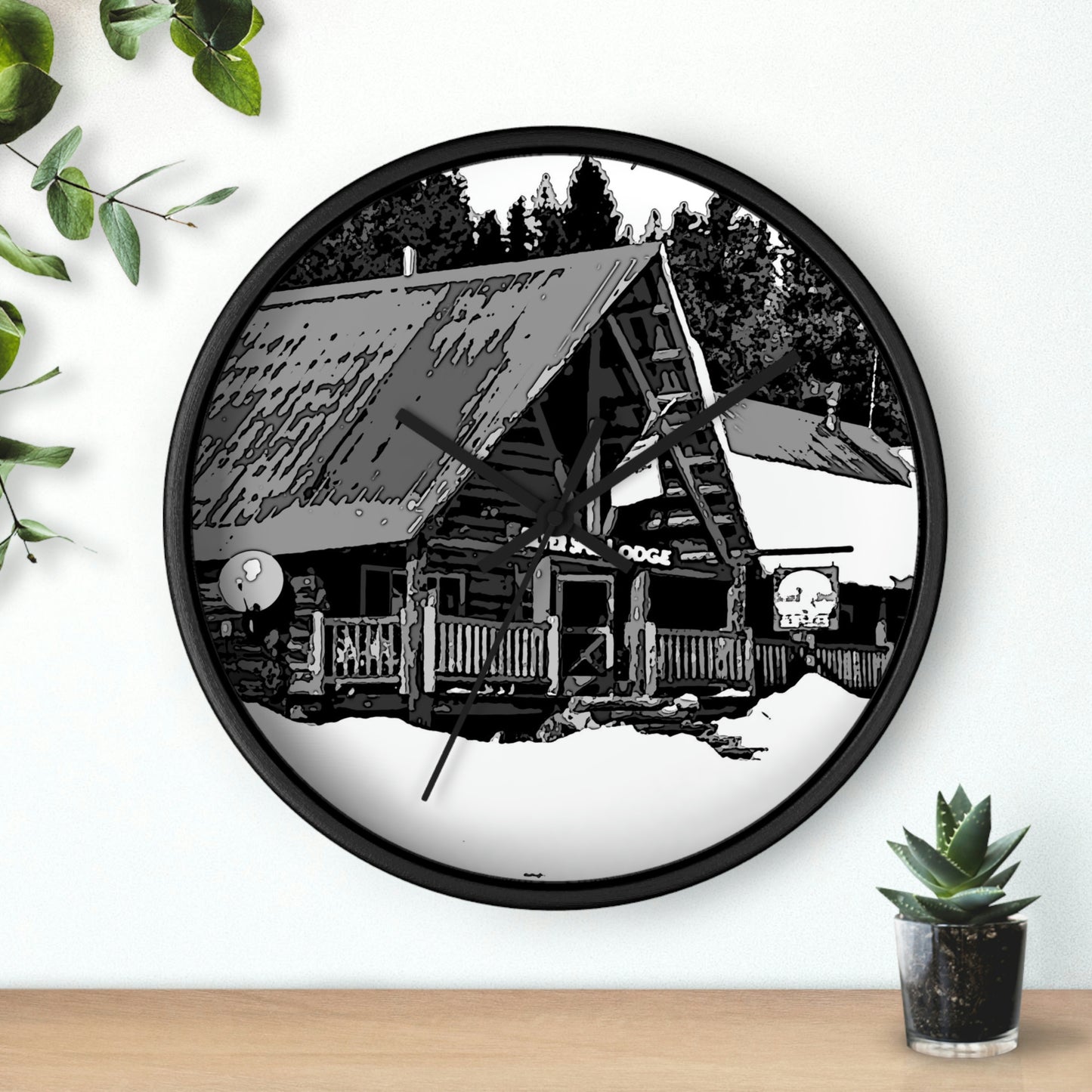 Wall clock ... A Beautiful Lodge & Back-Country Outfitter In A Mountain Town ... 'Dixie, Idaho, November 2022' ... Original Works ...