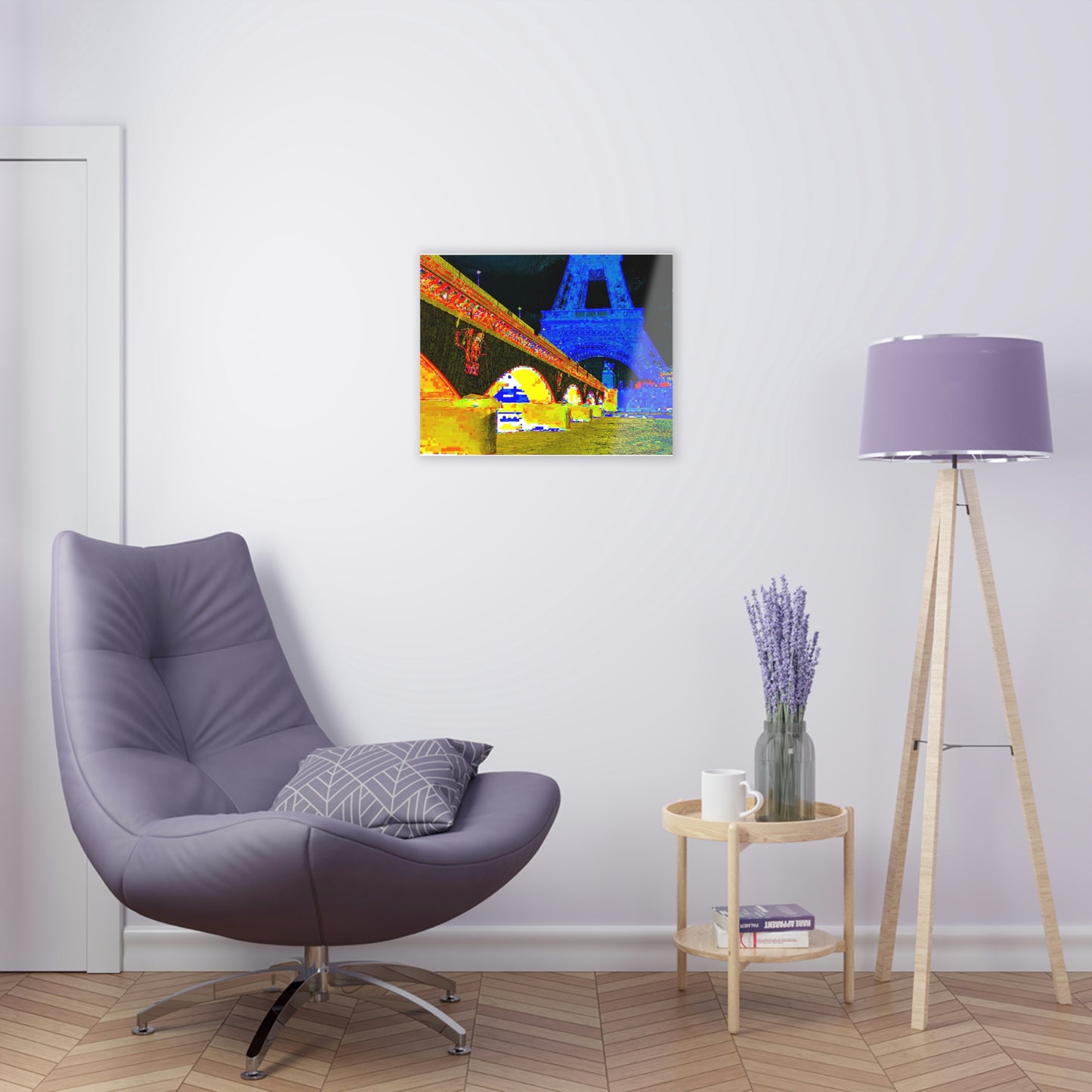 Acrylic Prints ...  Le Tour D'Eiffel ..."Along The Water" ... Barbara Joan Bonnell-Holt ... Le Voyage De Paris: 1972 ... Original Works ...