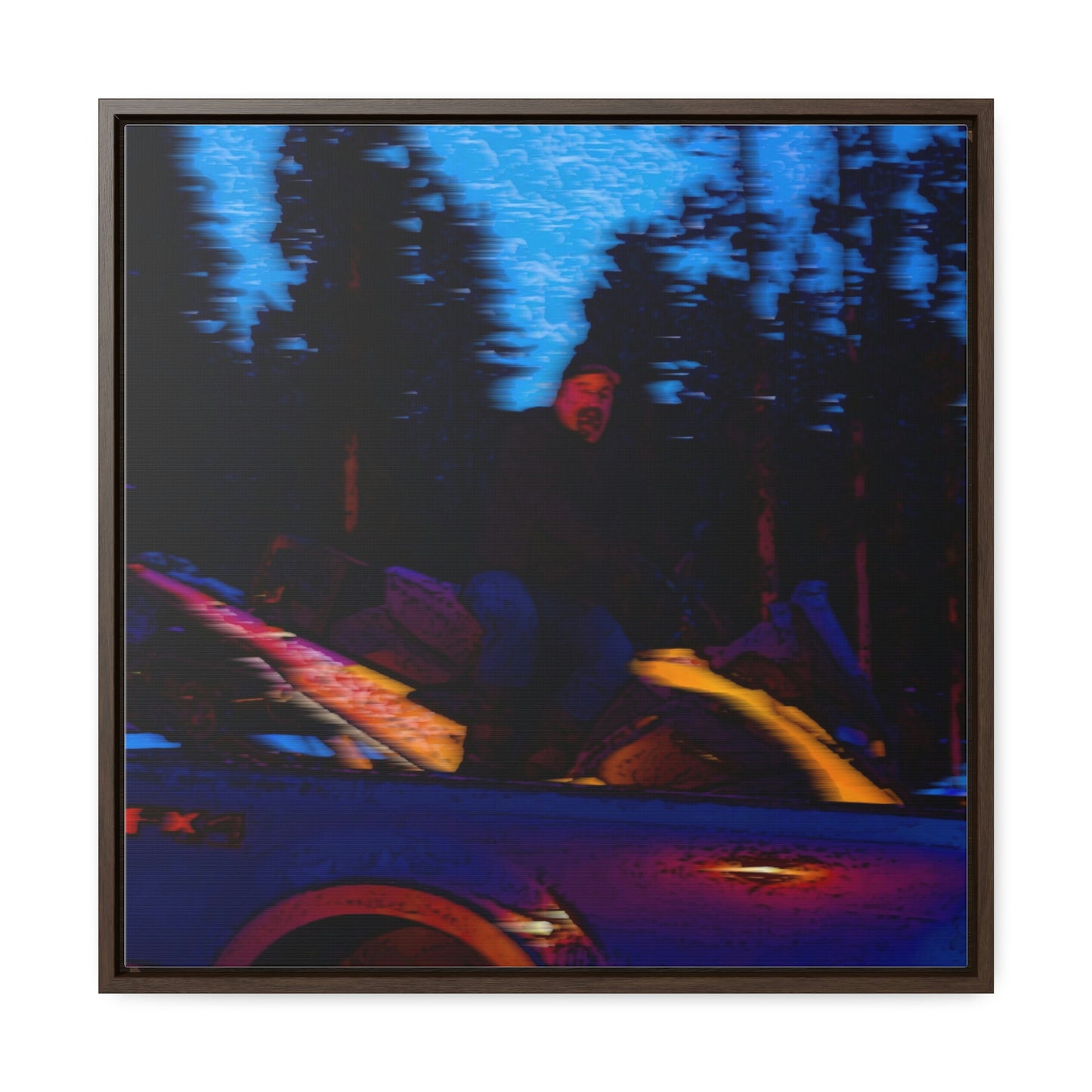 Gallery Canvas Wraps, Square Frame ... Two Modes Of Winter Transportation ... "Which One To Drive Next?" ... Choices-Choices-Choices ... Circa 4Jan23 ... Original Works ...