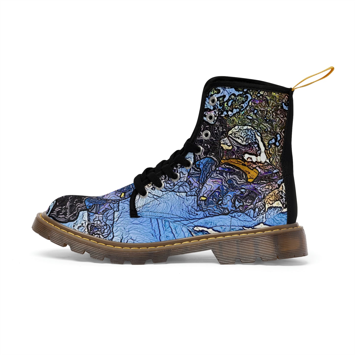 Men's Canvas Boots ... Blasting Through-The-Powder ... 'Central Idaho Mounains ... ' 2Dec22 ...