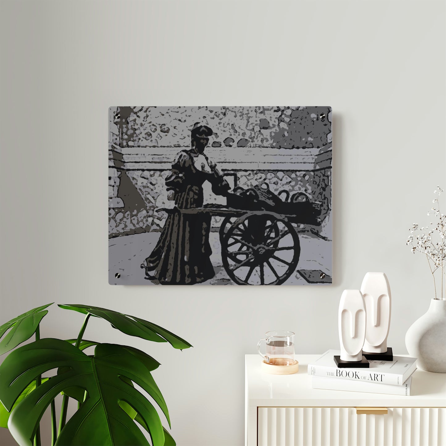 Acrylic Wall Art Panels ... Dublin's "Molly Malone Along Grafton Street" ... Cryin' Cockels & Muscles Alive-Alive-Oh ... Circa 2003 ... Original Works ...