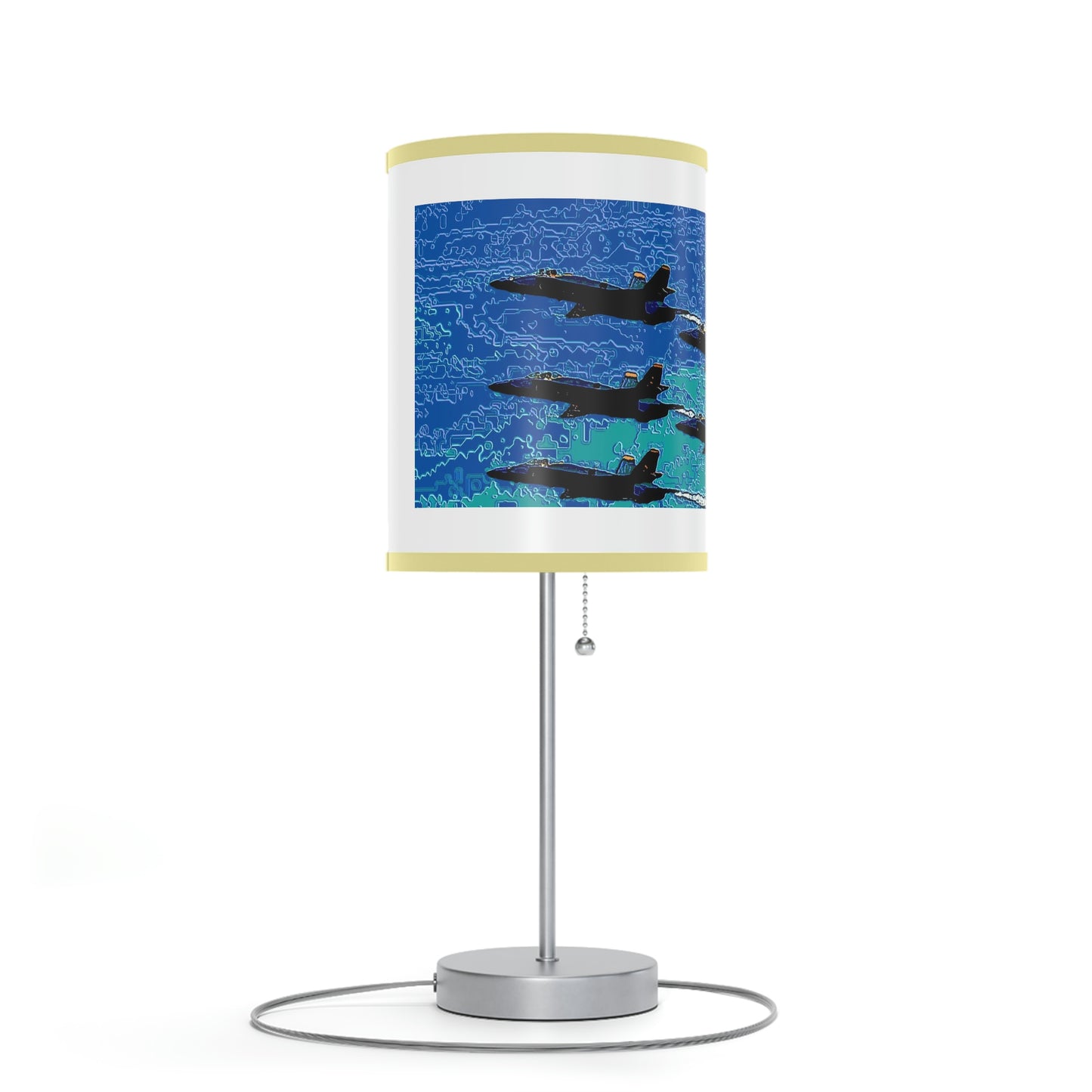 Lamp on a Stand, US|CA plug ... Seattle Seafair ..."Blue Angels Run Over Lake Washington" ... Circa Mid 1980's ... Dr FJ Holt ... Original Works ...