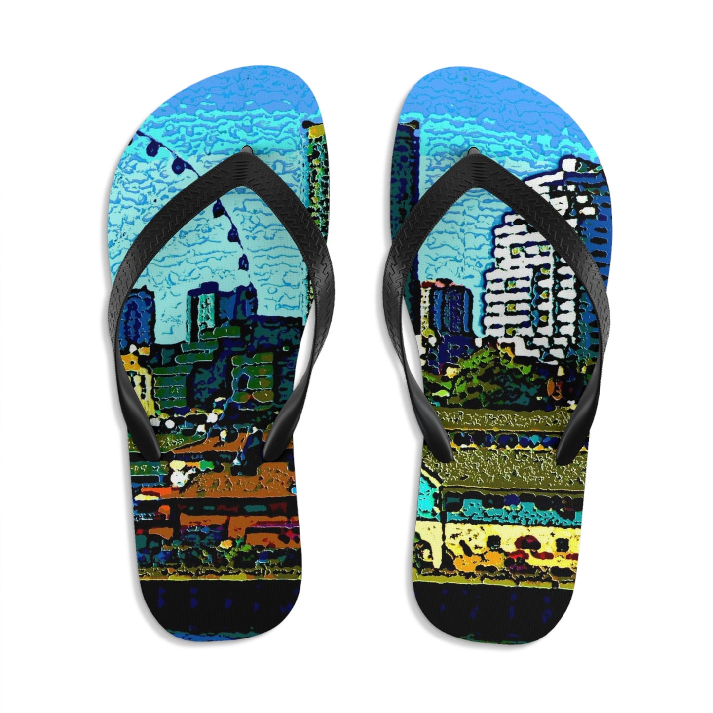 Unisex Flip-Flops ... That Classic Wheel ... 'Seattle's Wheel' ... & An Old Classic Waterside Vendors ...  'Family Archives' ... Original Works ...