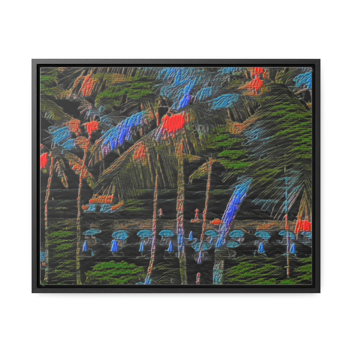 Gallery Canvas Wraps, Horizontal Frame ... "The Royal Hawai'ian: Waikiki Beach_Beach" ... Honolulu, HI ... Ocotber 2014 (Halloween) ... Original Works ...
