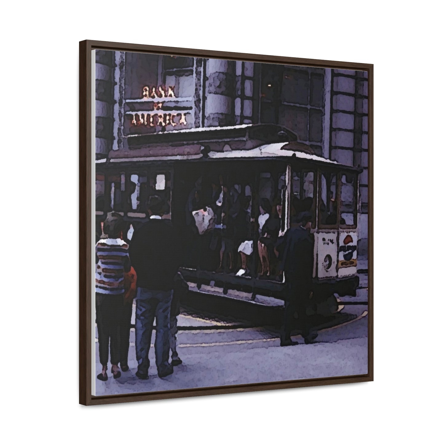 Gallery Canvas Wraps, Square Frame ... San Francisco ... 'Rice-A-Roni-A-San Francisco Treat' ... "A Cable Car Classic" ... Family Archives: 1973 ... Original Works ...