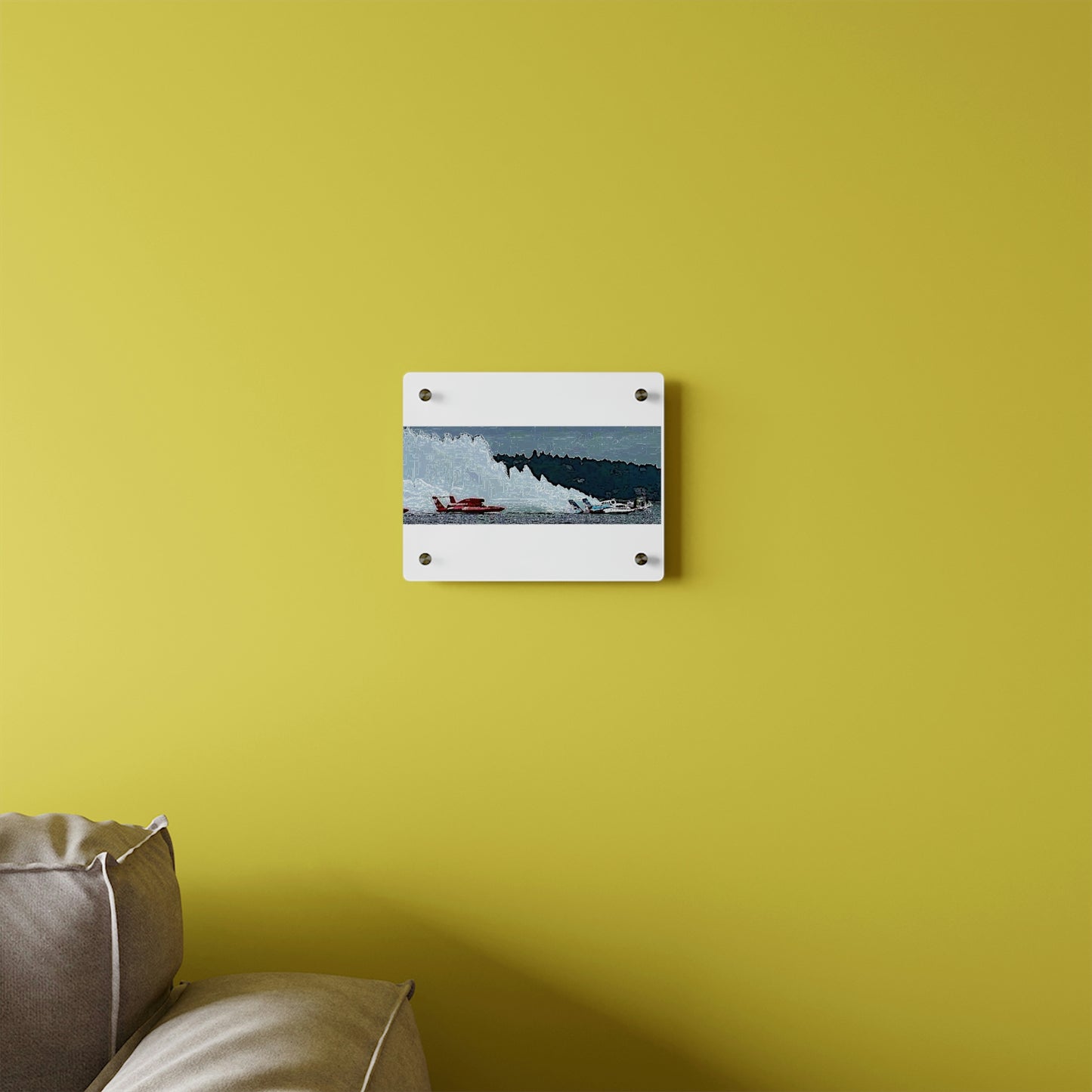 Acrylic Wall Art Panels ... Seattle Columbia Cup On Lake Washington ... "Dave Wilcox Heads For The Win" ... Associate Gift-Photo ... Original Works ...