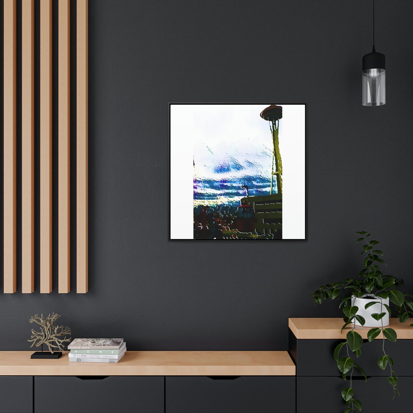 Gallery Canvas Wraps, Square Frame ... Air Tram-Way Gondola & Seattle Space Needle: Seattle World's Fair: 1962 ... Original Works ...