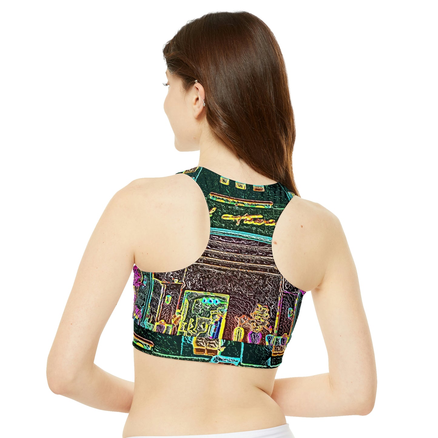 High Neck Crop Bikini Top ... "La Grande Entree" At: 'The Pink Palace' ... The Royal Hawai'ian ... Honolulu, HI ... '27Oct2014' ... Original Works ...