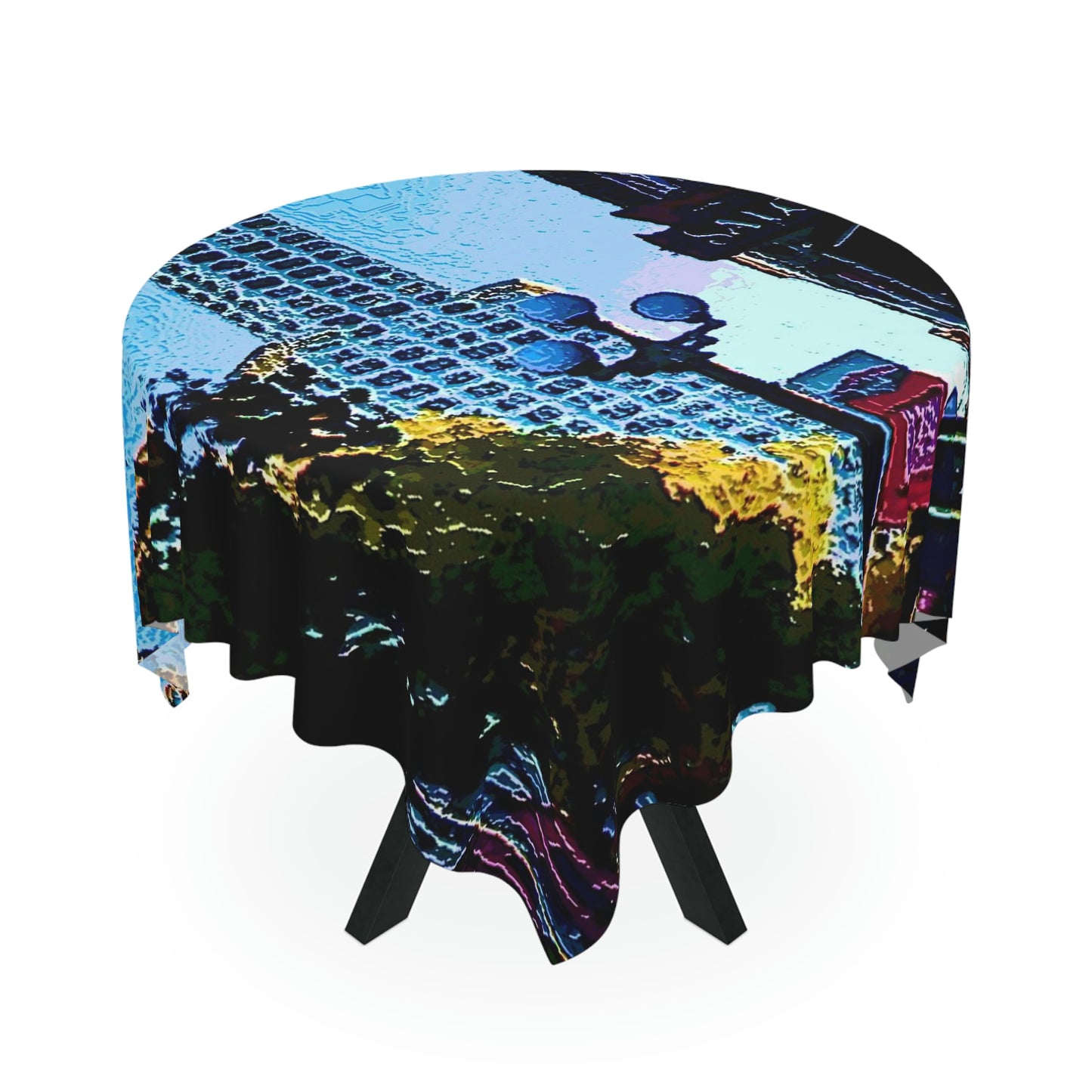 Tablecloth ...  Pioneer Square & Smith Tower ... 'That World Famous View' ... Colleague Supplied Photo ... Original Works ...