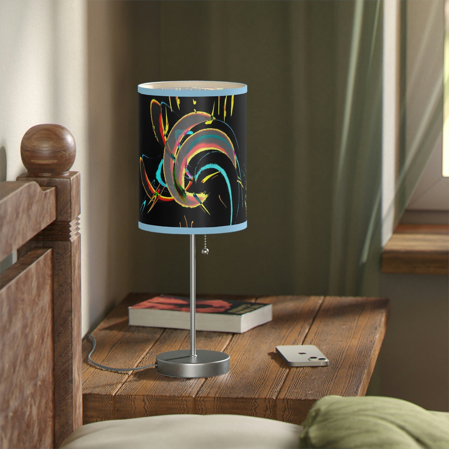 Lamp on a Stand, US|CA plug ... "Waning Moon" ... Central Idaho ... October 2022 ... Rendering Time: 22 Hours ... Original Works ...