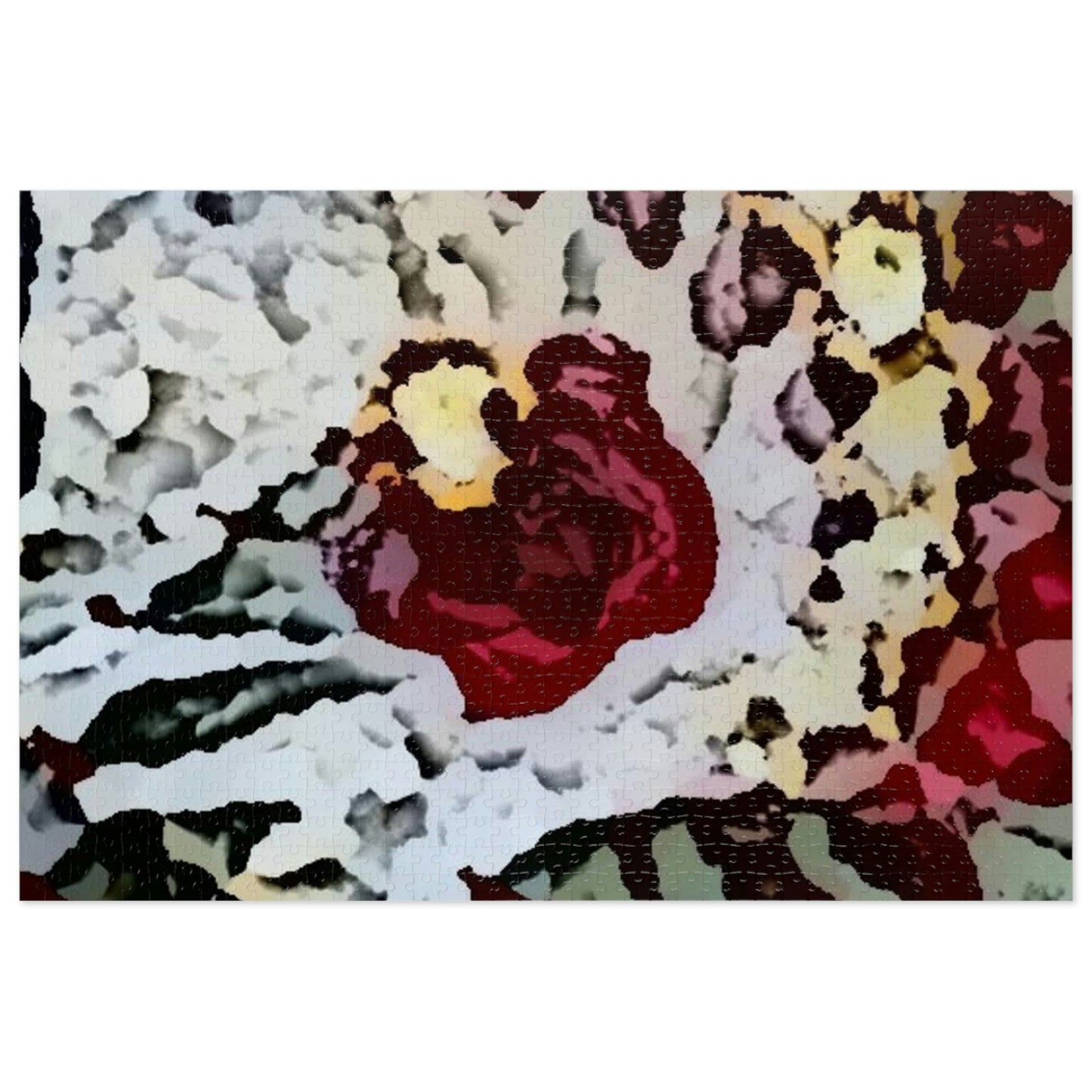 Jigsaw Puzzle (30, 110, 252, 500,1000-Piece) ... "A Friendly Flower" ... Pointsettia 'Pointing' ... Original Works ... (Supplied Photograph) ...
