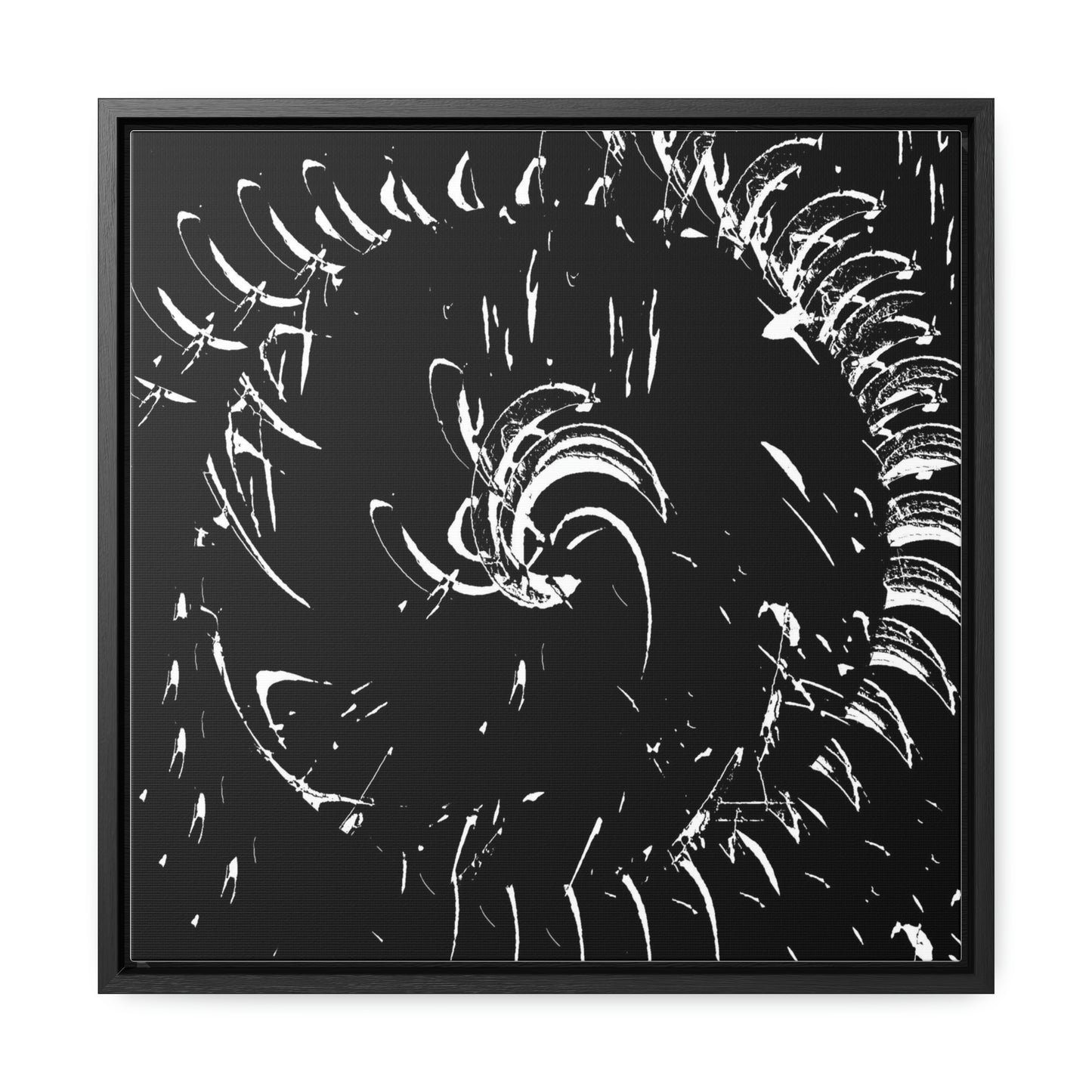 Gallery Canvas Wraps, Square Frame ... "Waning Moon" ... Central Idaho ... October 2022 ... Rendering Time: 22 Hours ... Original Works ...