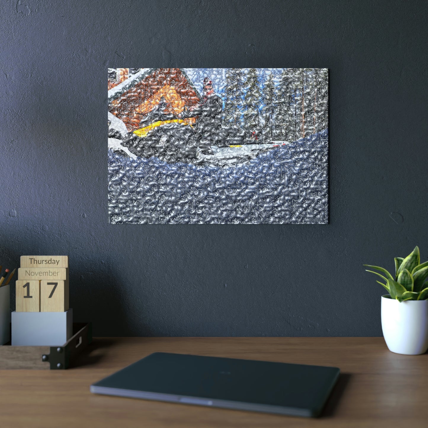 Aluminum Composite Panels ... "Packing After The Storm" ... Circa 3Apr23 ... Rhett Creek, Idaho, USA ... Original Works ...