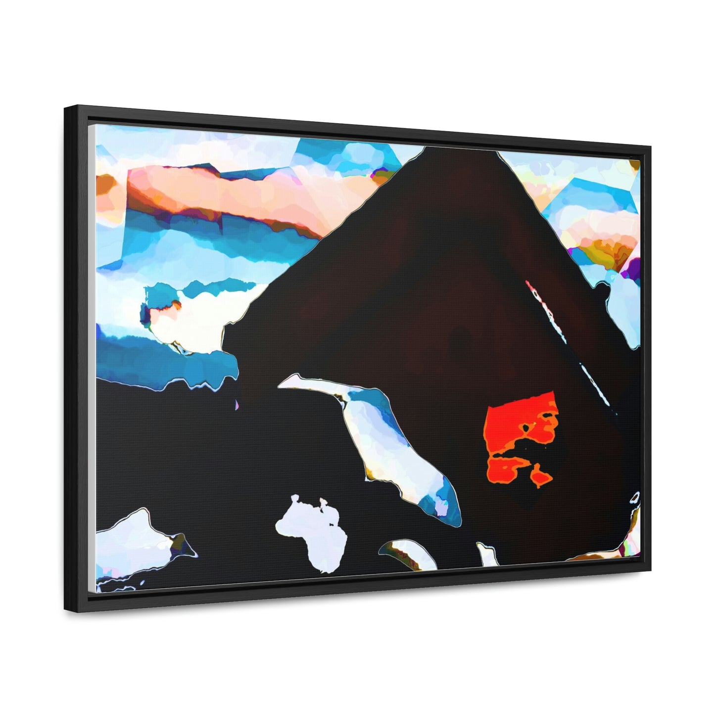 Gallery Canvas Wraps, Horizontal Frame ... After An Intense Snow Storm ... 'Digging Out' ... A Vehicle & Cabin "In The Mountains" ... March 2023 ... Original Works ...