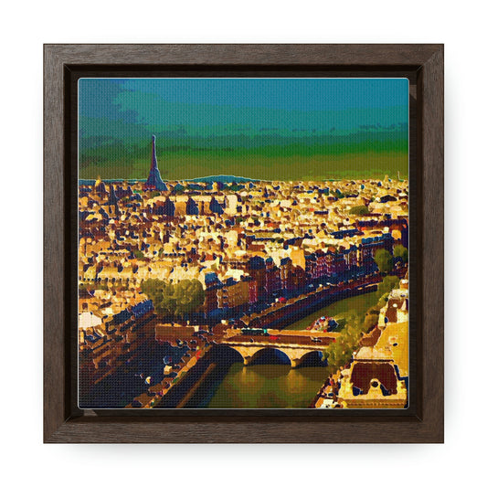 Gallery Canvas Wraps, Square Frame ... Au Paris ... "Along The River Seine" ... Barbara Joan Bonnel-Holt: 1972 ... Original Works ...