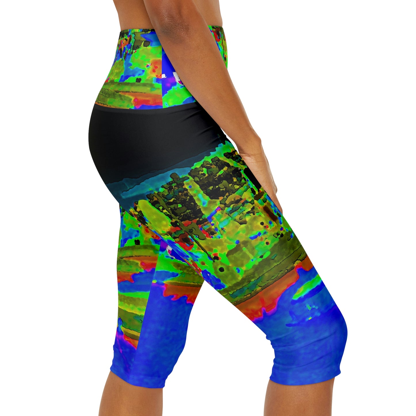 Yoga Capri Leggings ... "Lombard Street San Francisco, CA, USA" ... Family Archives 1970's ... Original Works ...