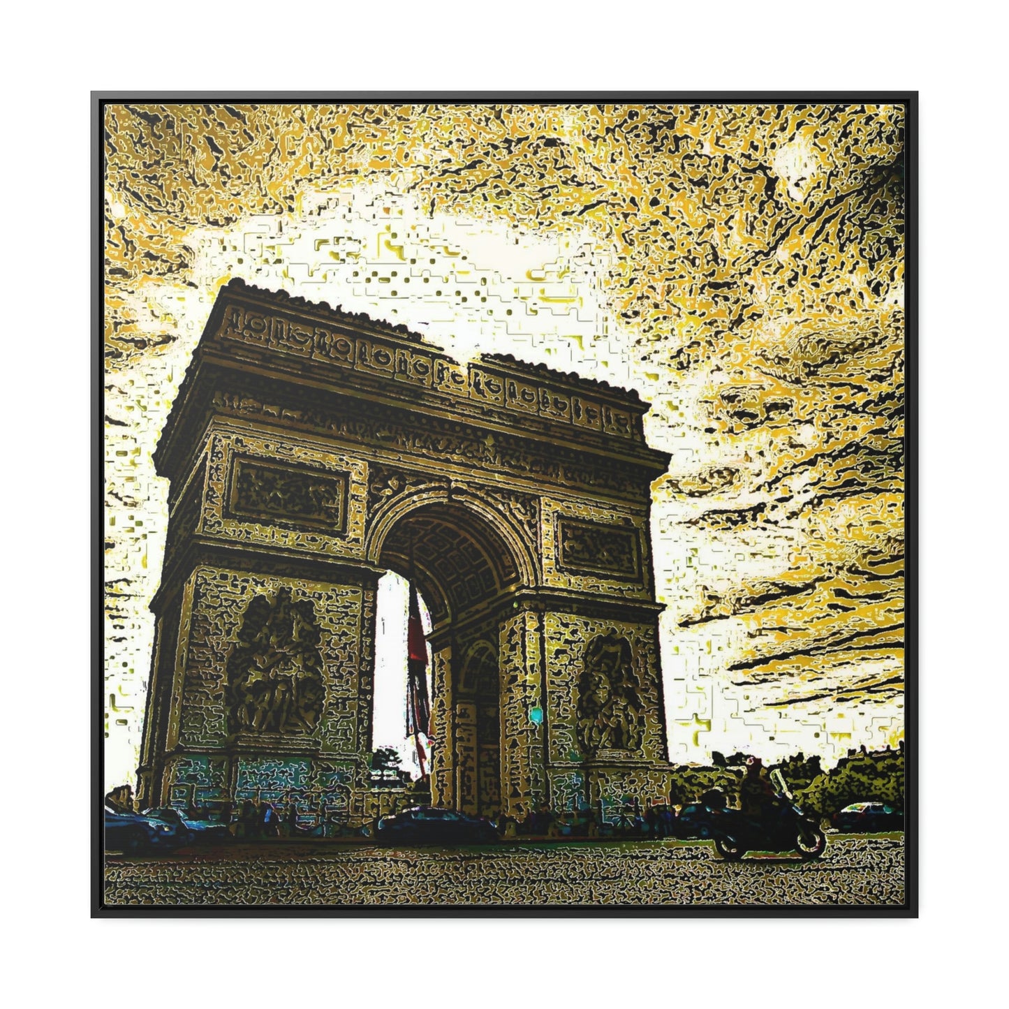 Gallery Canvas Wraps, Square Frame ...  L'Arc de Triomphe ... 'Barbara Joan Bonnell-Holt Photo' ... Circa 1972 ... Oringinal Works ...