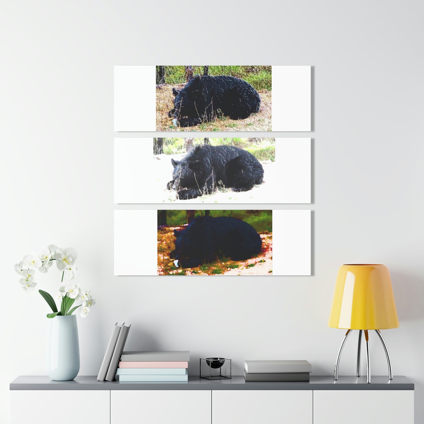 Acrylic Prints (Triptych) ... RCY: "Rhett Creek Yogi ... '500 Lbs Of Autumn Season Hunger' ..." September 2022 ... Central Idaho ... Original Works ...